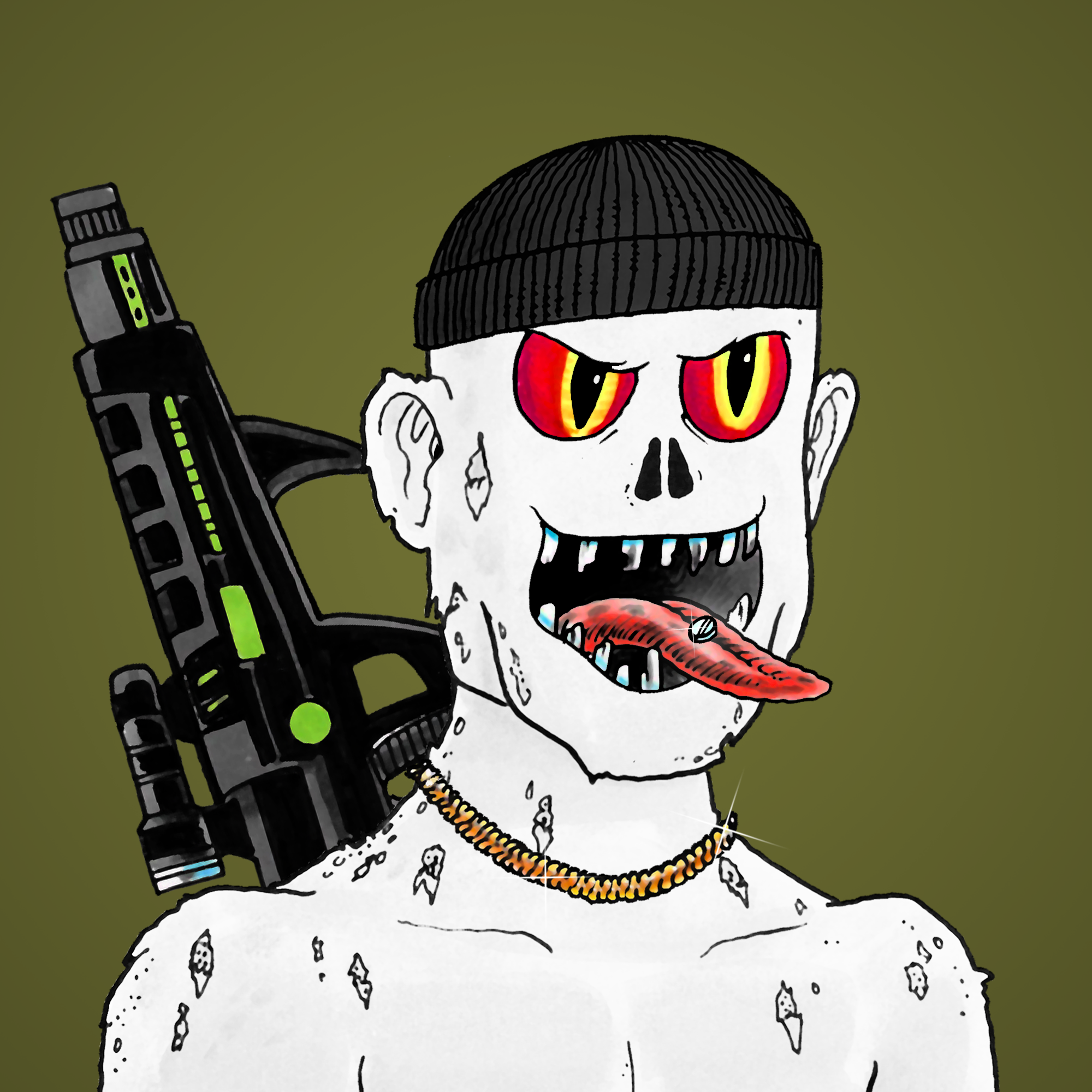 George Trosley - Jungle Freaks - Jungle Freak 7038 - NFT # 7038