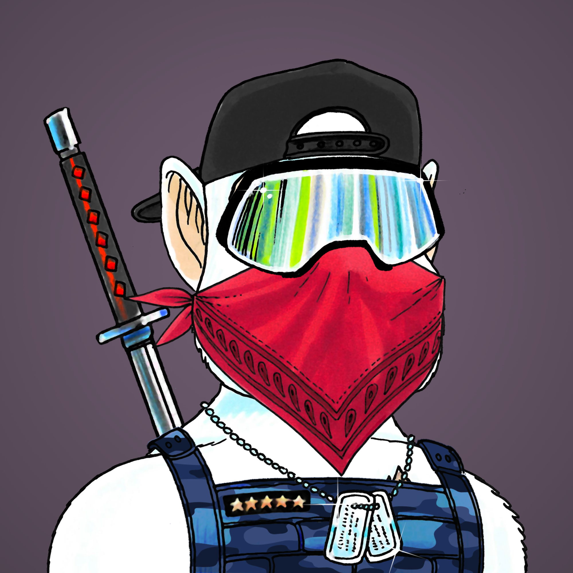 George Trosley - Jungle Freaks - Jungle Freak 7051 - NFT # 7051