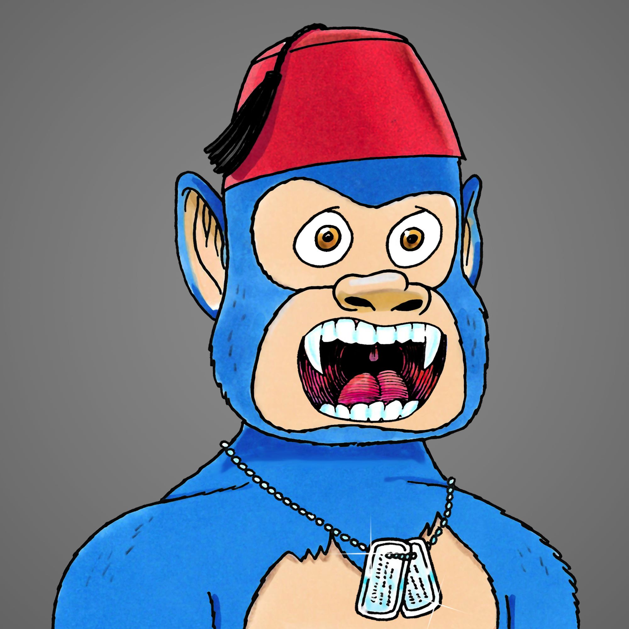 George Trosley - Jungle Freaks - Jungle Freak 7063 - NFT # 7063