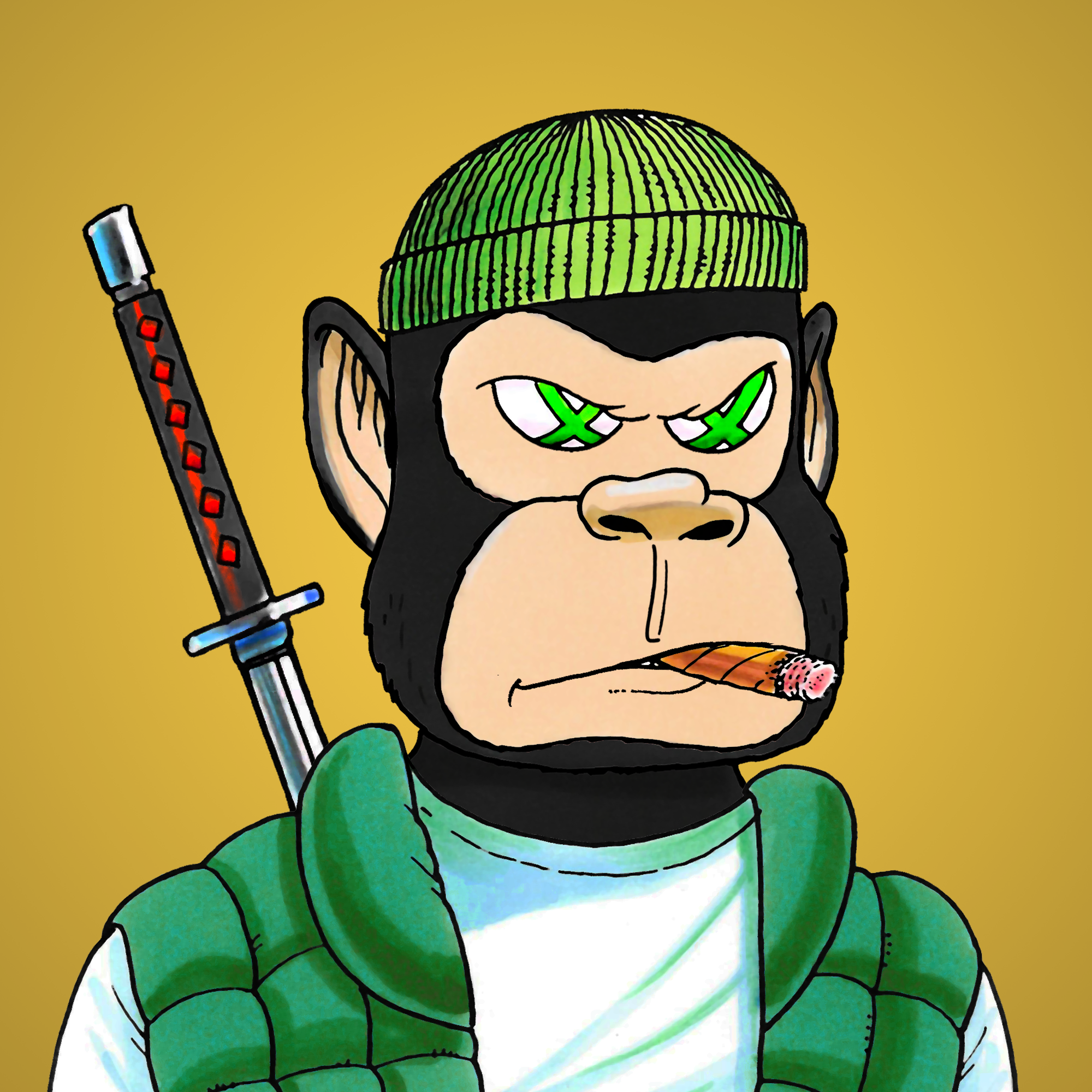 George Trosley - Jungle Freaks - Jungle Freak 7066 - NFT # 7066