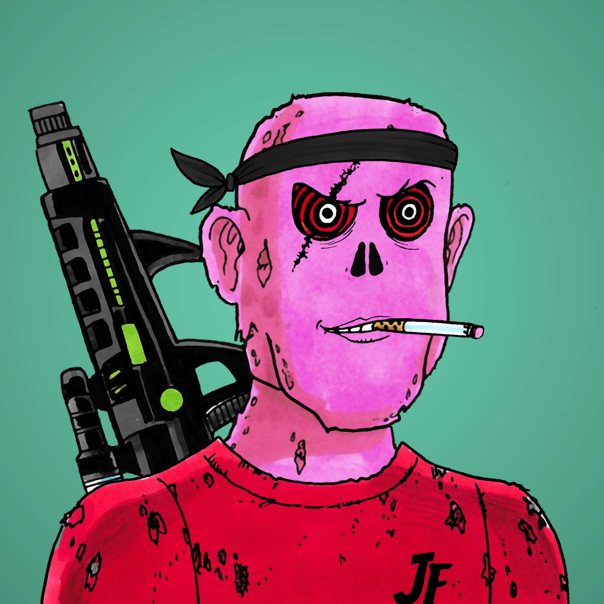 George Trosley - Jungle Freaks - Jungle Freak 7069 - NFT # 7069