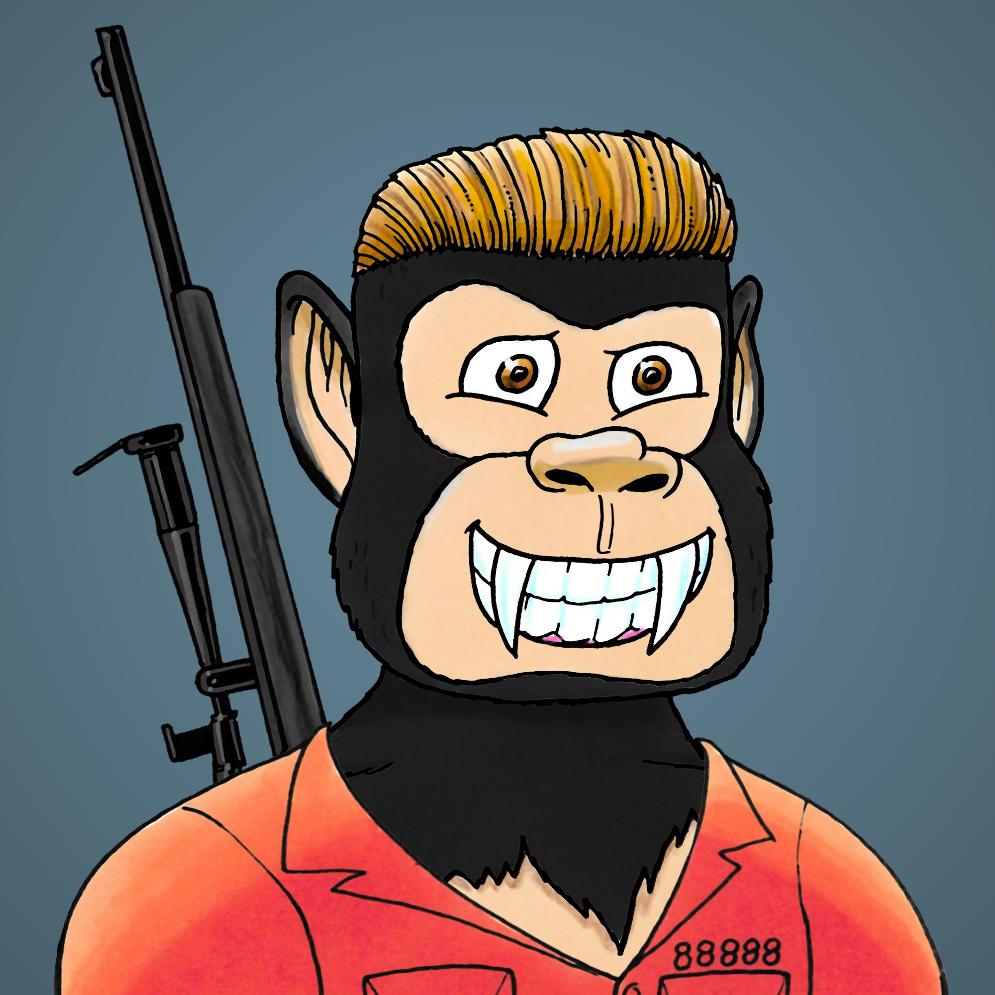 George Trosley - Jungle Freaks - Jungle Freak 707 - NFT # 707