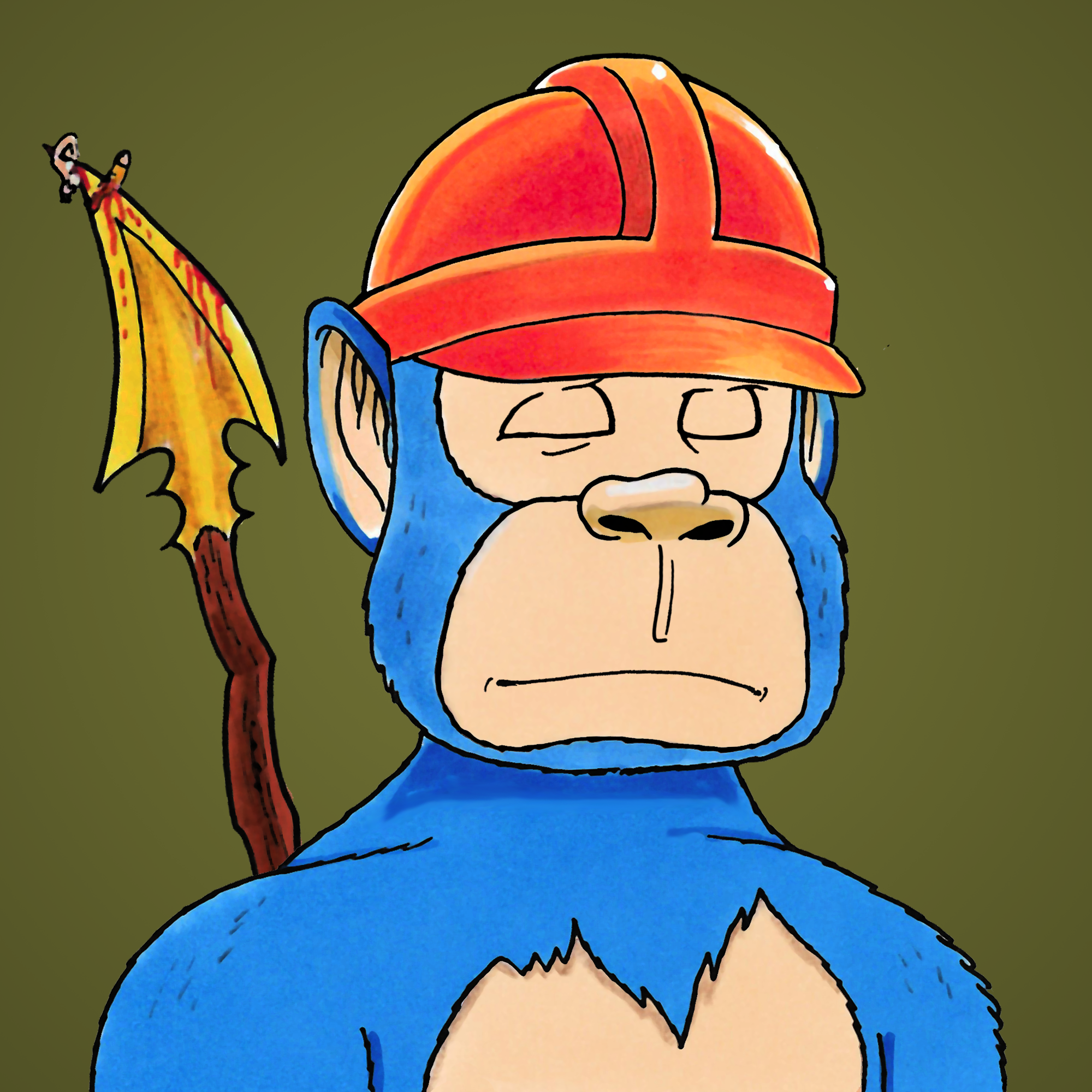 George Trosley - Jungle Freaks - Jungle Freak 7072 - NFT # 7072