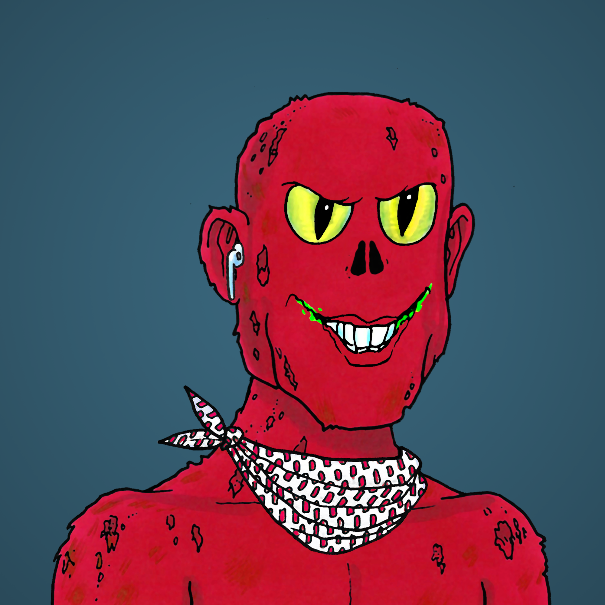 George Trosley - Jungle Freaks - Jungle Freak 7083 - NFT # 7083