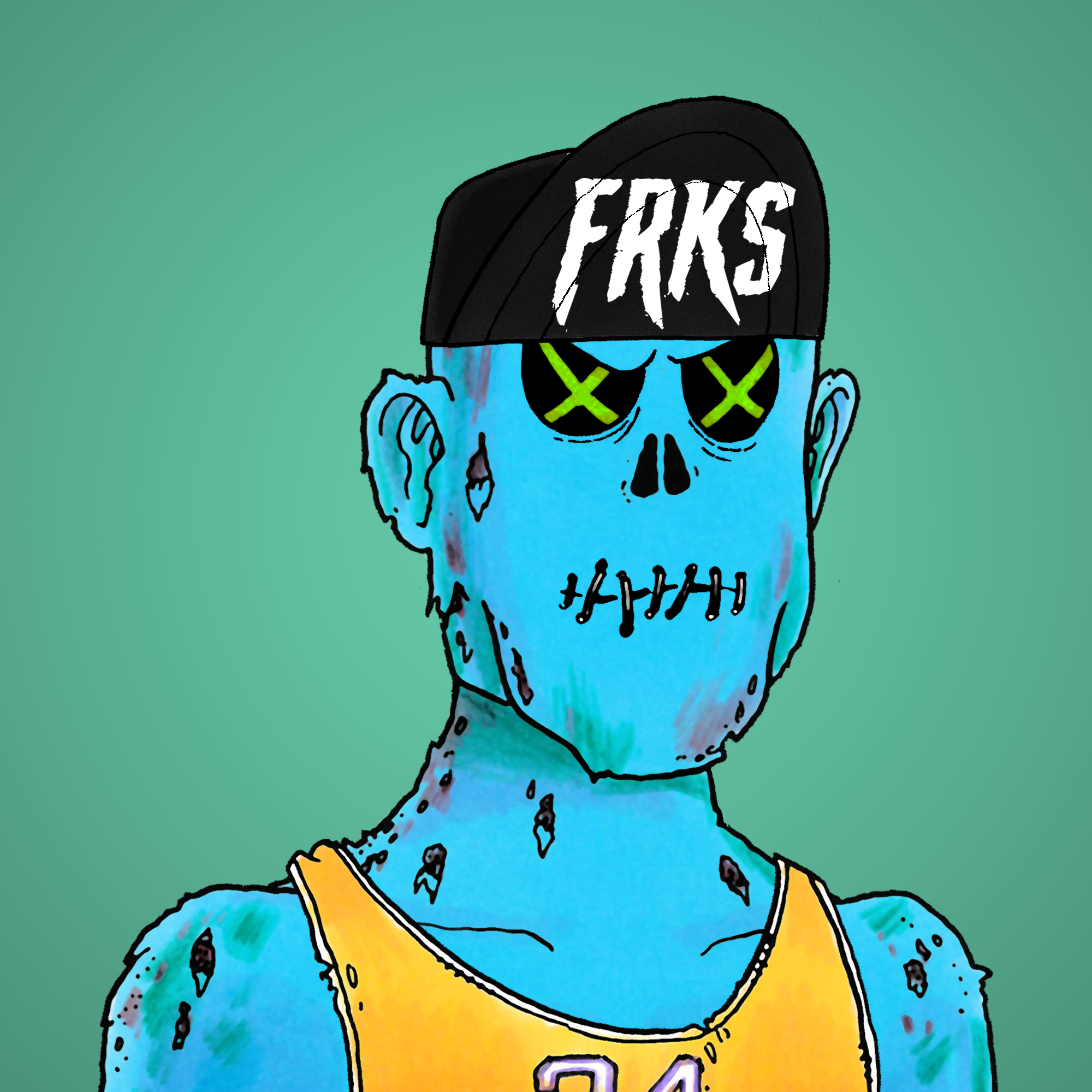 George Trosley - Jungle Freaks - Jungle Freak 7090 - NFT # 7090