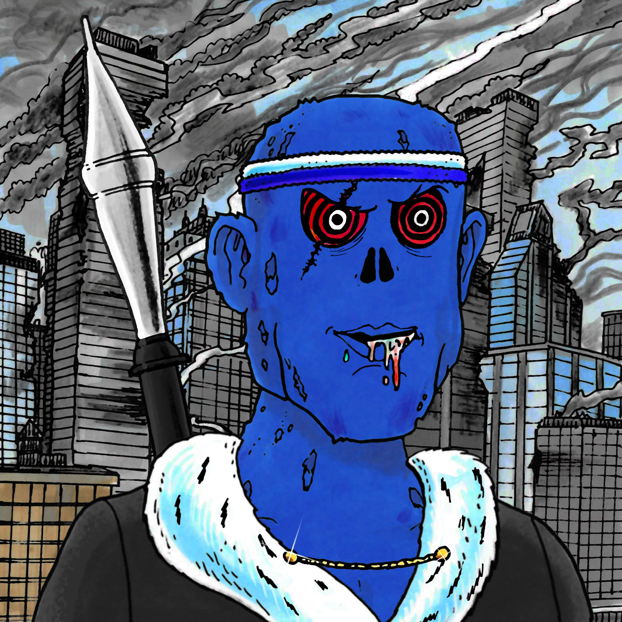 George Trosley - Jungle Freaks - Jungle Freak 7107 - NFT # 7107