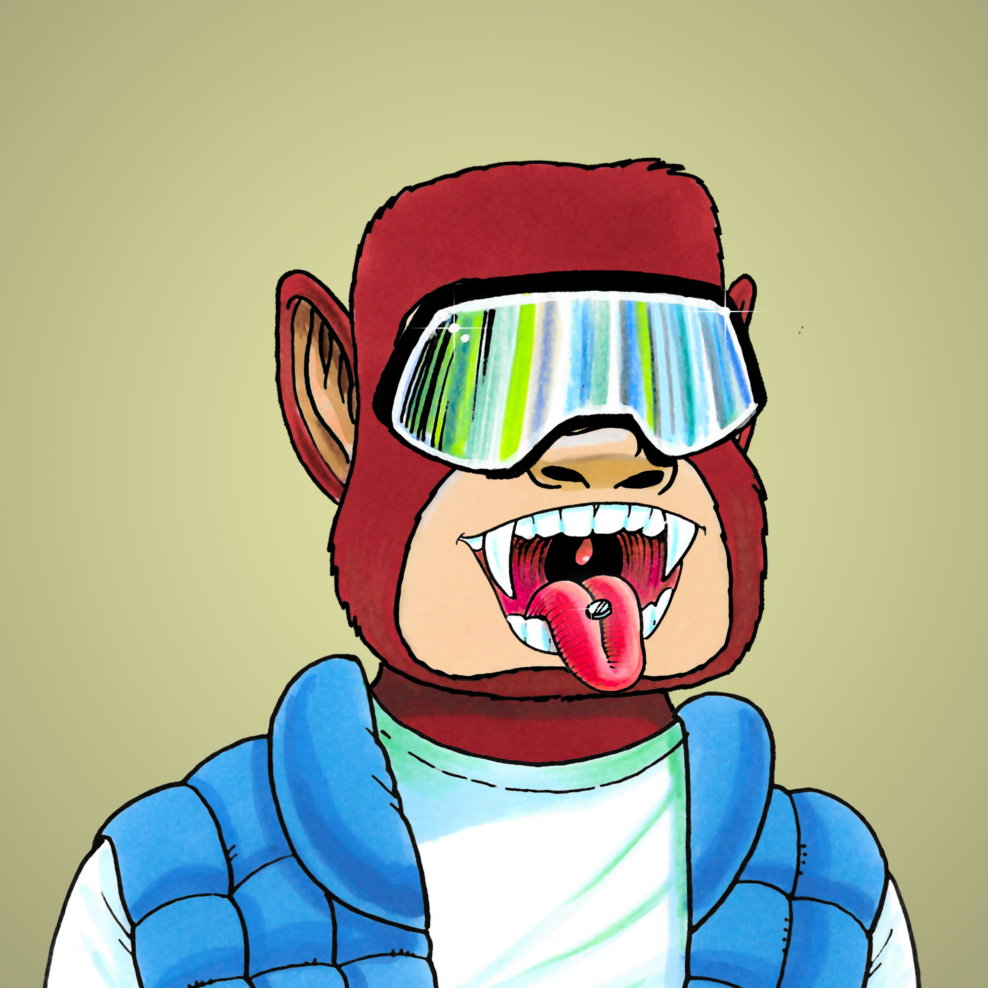 George Trosley - Jungle Freaks - Jungle Freak 7114 - NFT # 7114