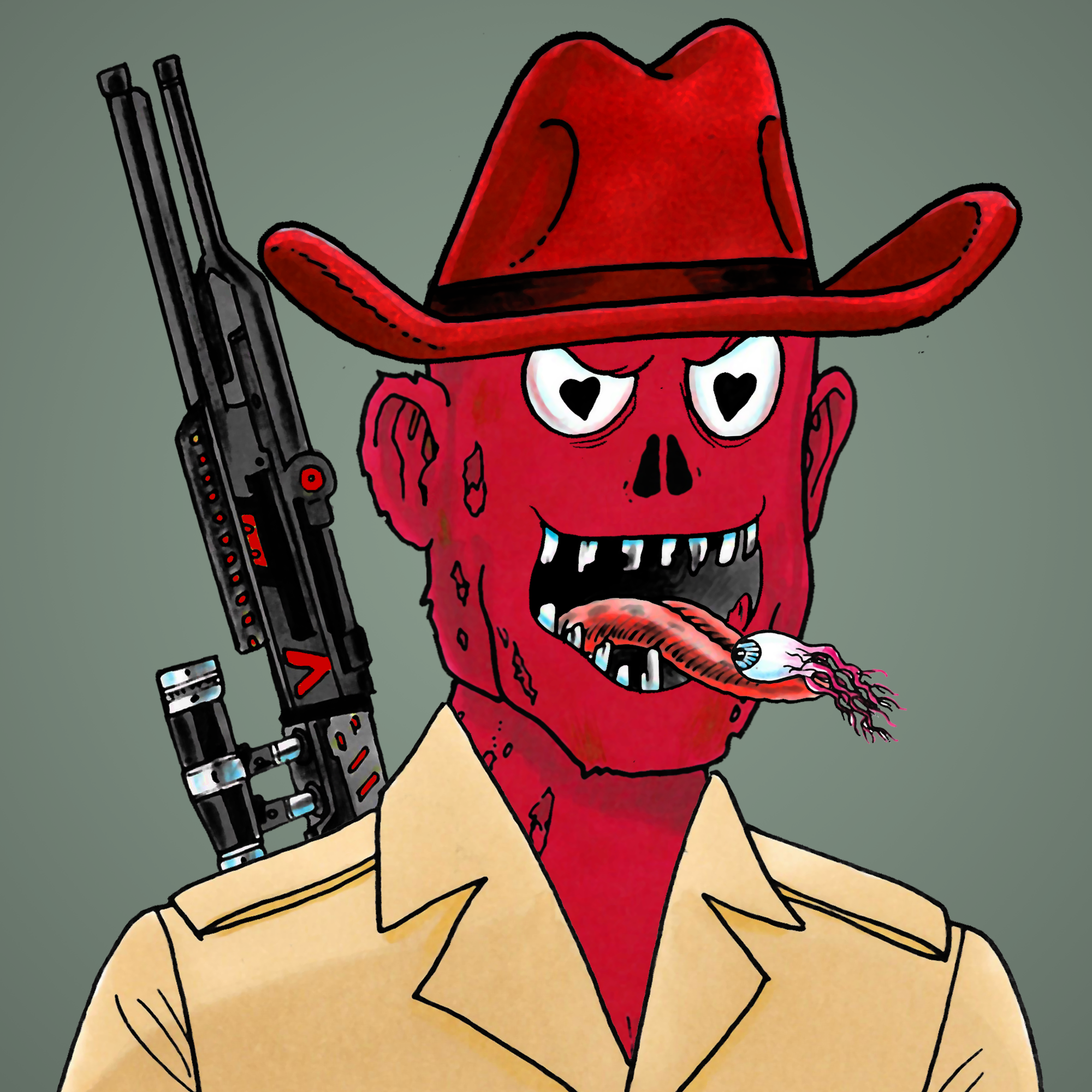 George Trosley - Jungle Freaks - Jungle Freak 7124 - NFT # 7124