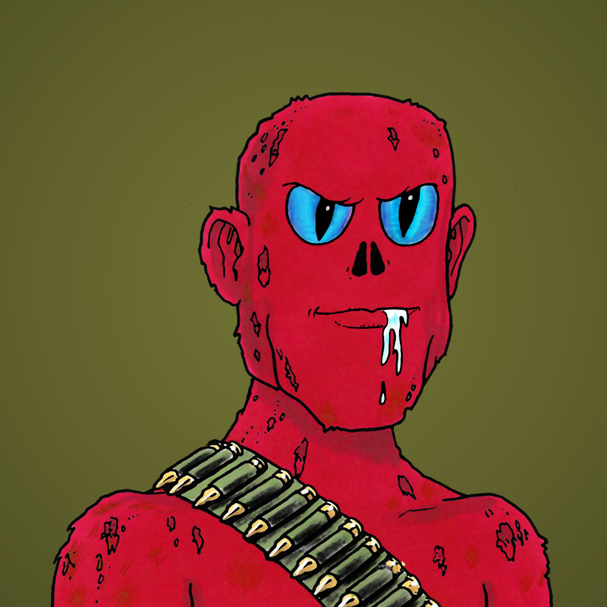 George Trosley - Jungle Freaks - Jungle Freak 7128 - NFT # 7128