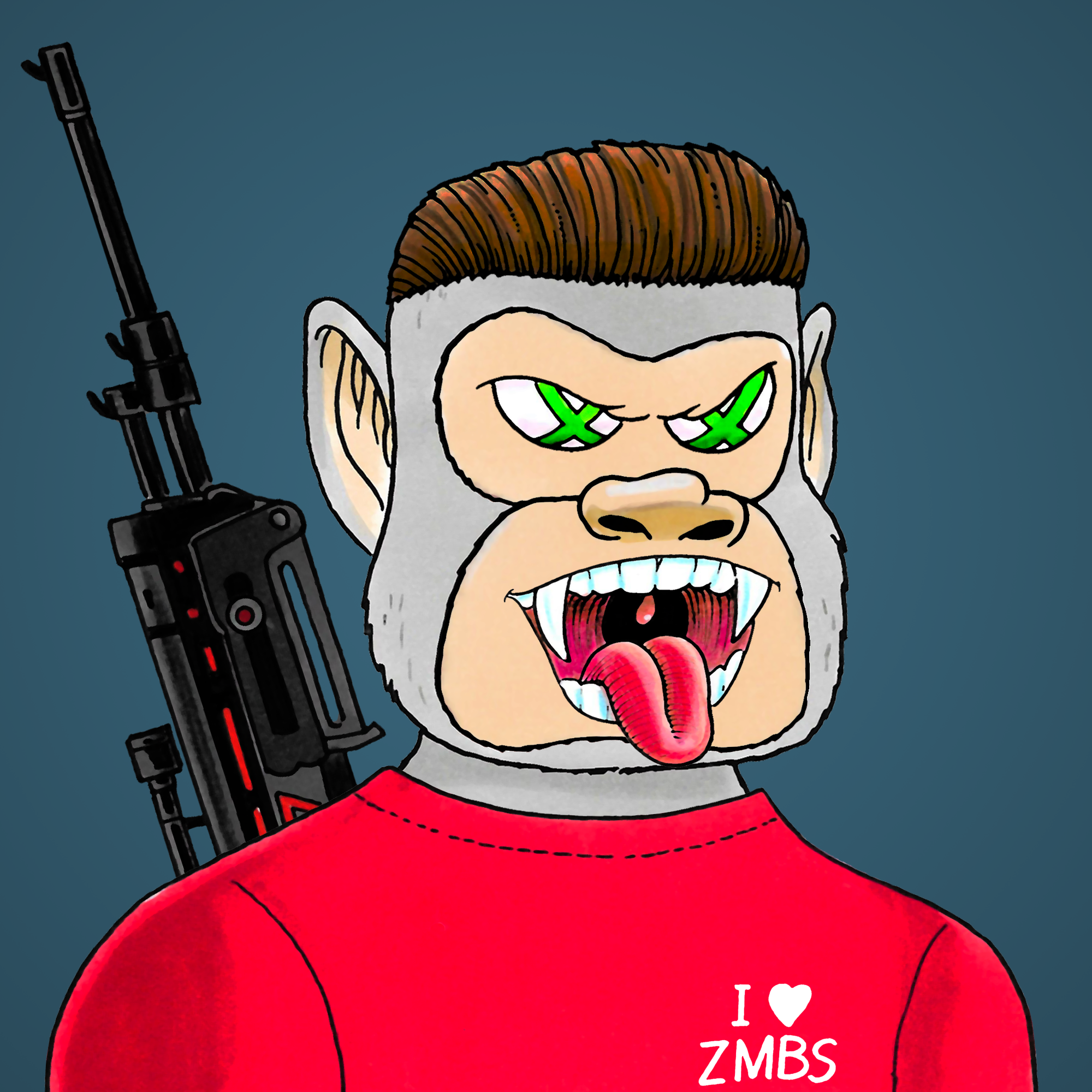 George Trosley - Jungle Freaks - Jungle Freak 715 - NFT # 715