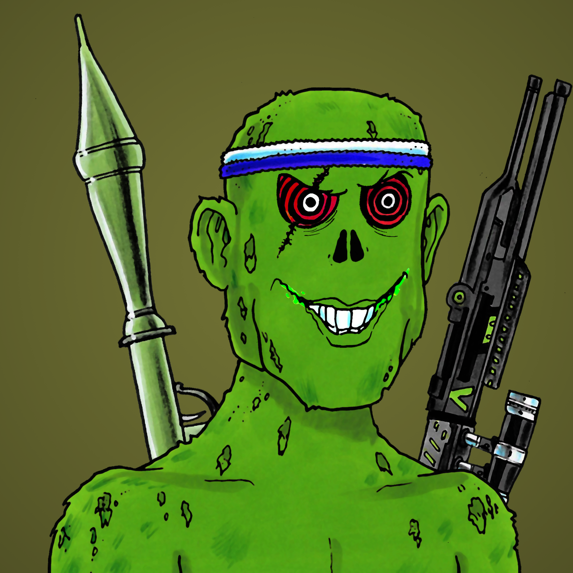 George Trosley - Jungle Freaks - Jungle Freak 7153 - NFT # 7153