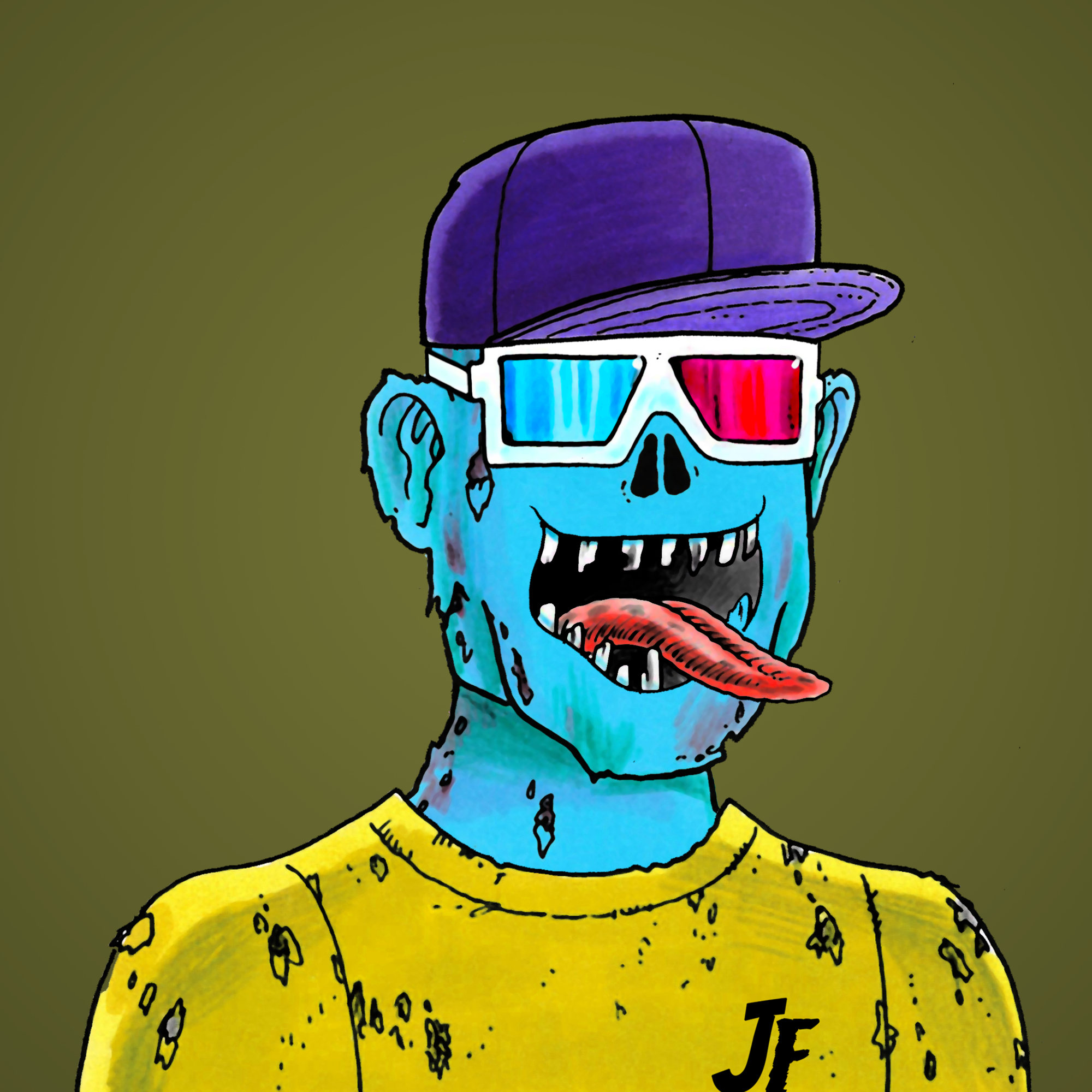 George Trosley - Jungle Freaks - Jungle Freak 7161 - NFT # 7161