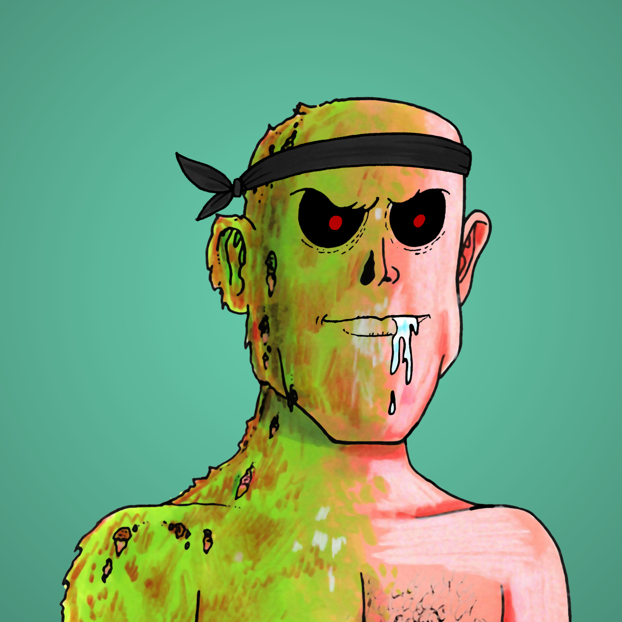 George Trosley - Jungle Freaks - Jungle Freak 7162 - NFT # 7162