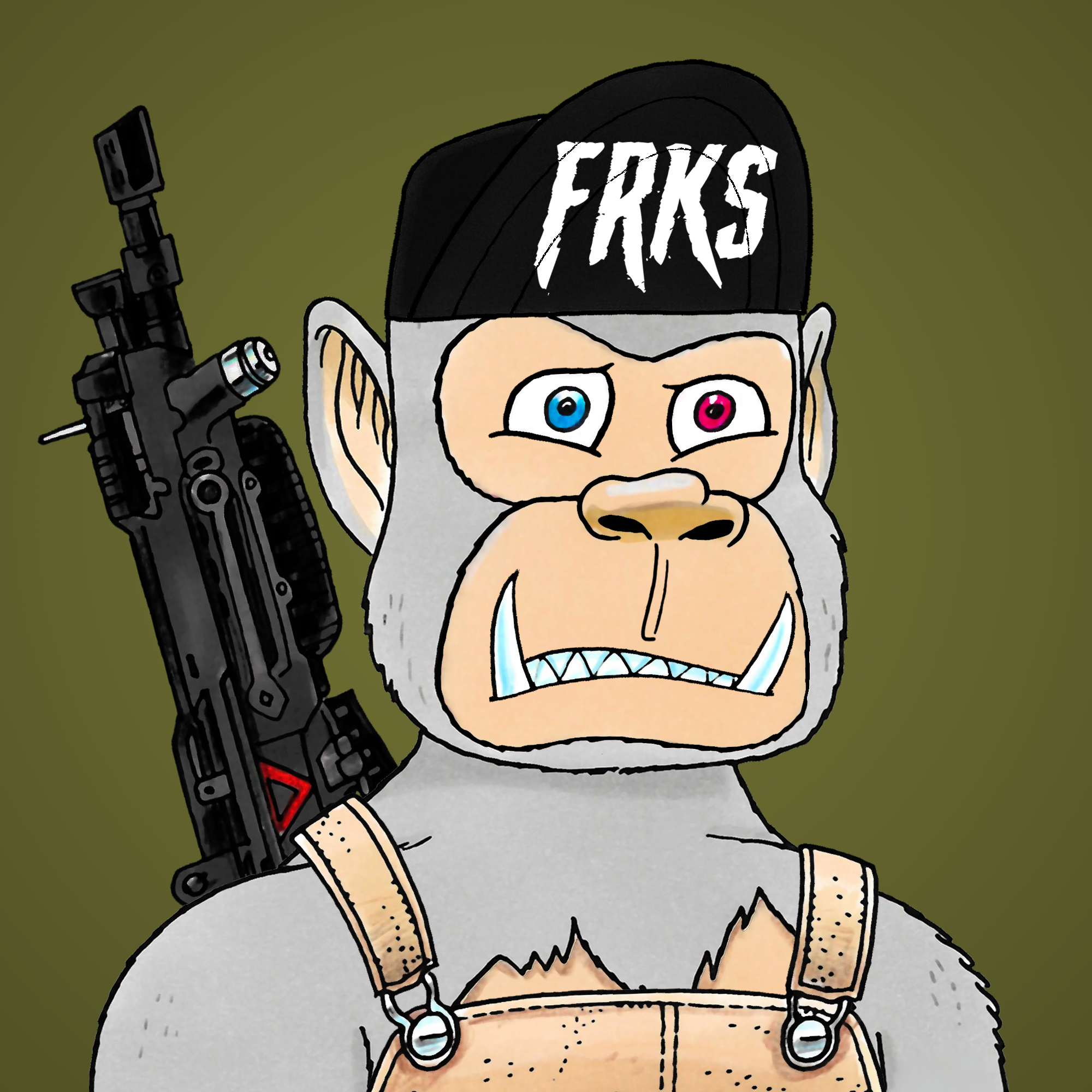 George Trosley - Jungle Freaks - Jungle Freak 7166 - NFT # 7166