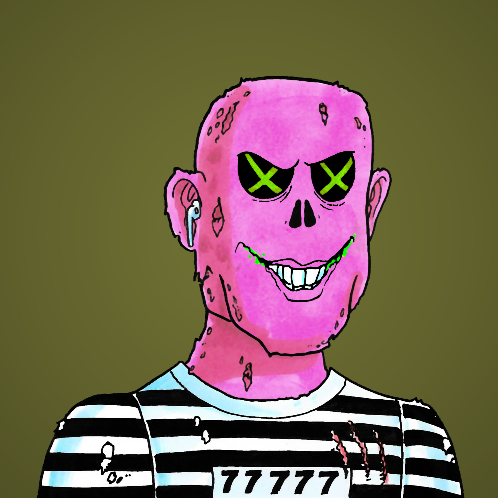 George Trosley - Jungle Freaks - Jungle Freak 7173 - NFT # 7173