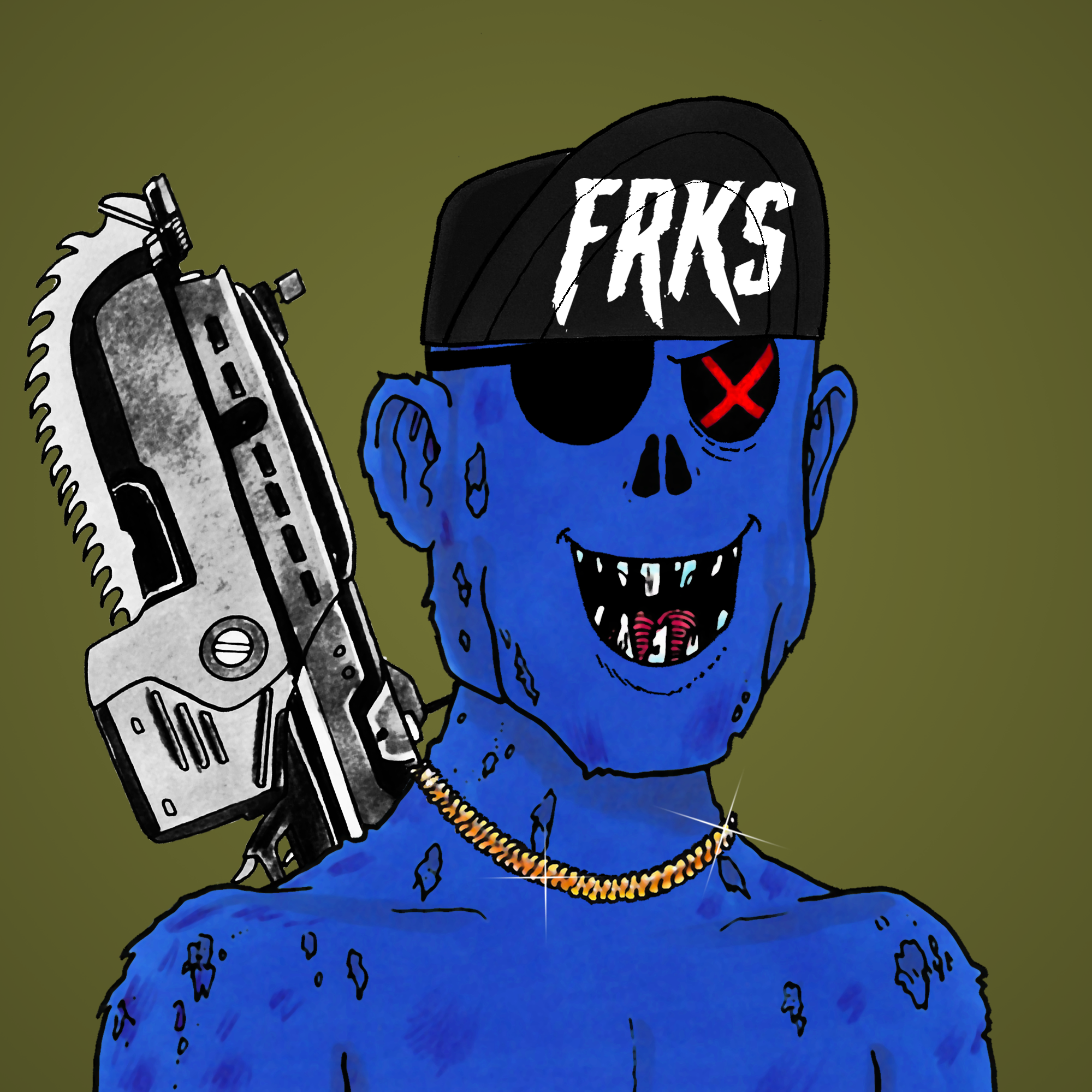 George Trosley - Jungle Freaks - Jungle Freak 7184 - NFT # 7184