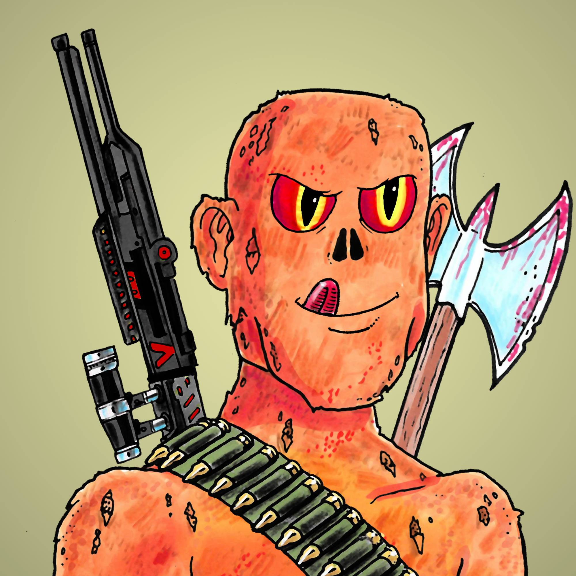 George Trosley - Jungle Freaks - Jungle Freak 7194 - NFT # 7194