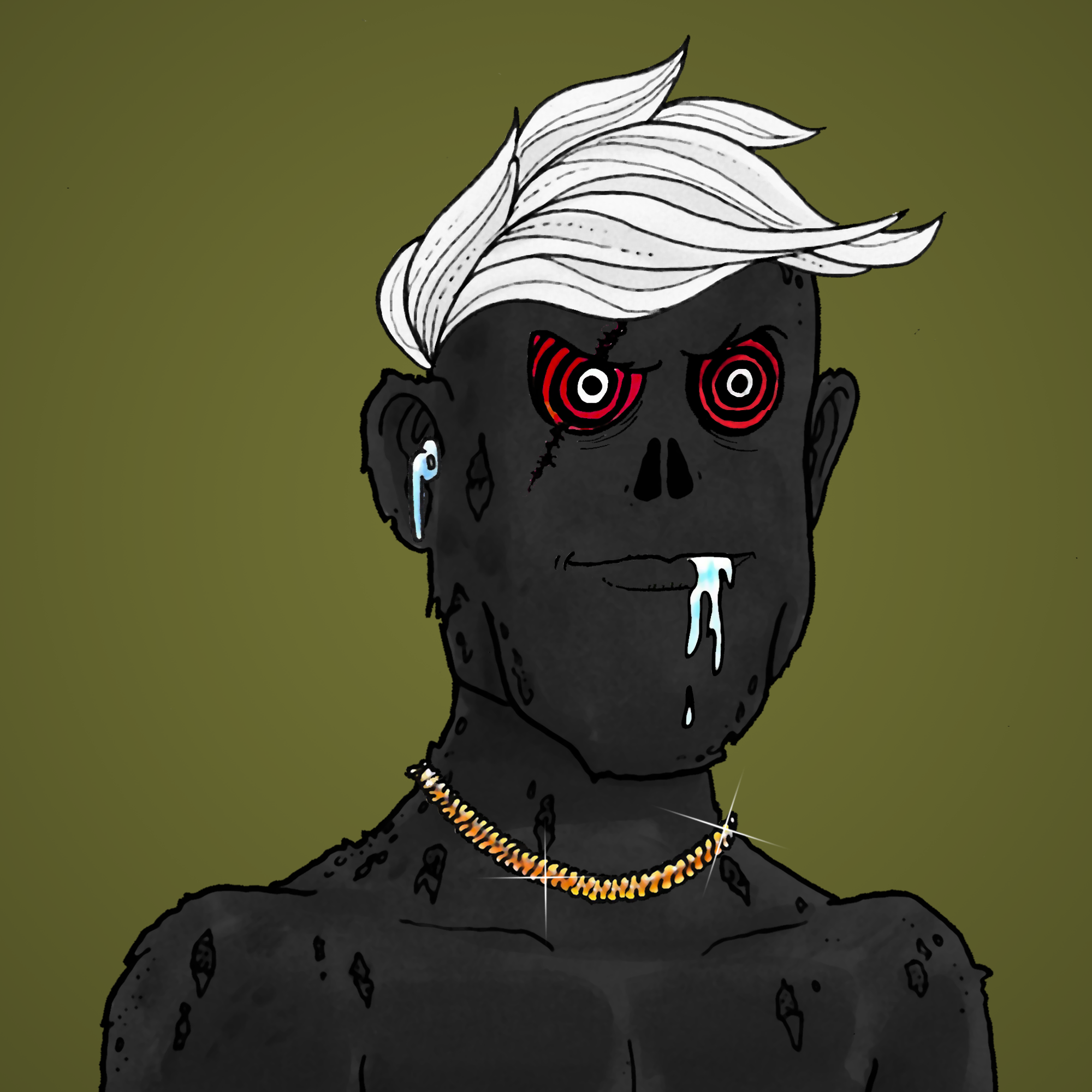 George Trosley - Jungle Freaks - Jungle Freak 7203 - NFT # 7203