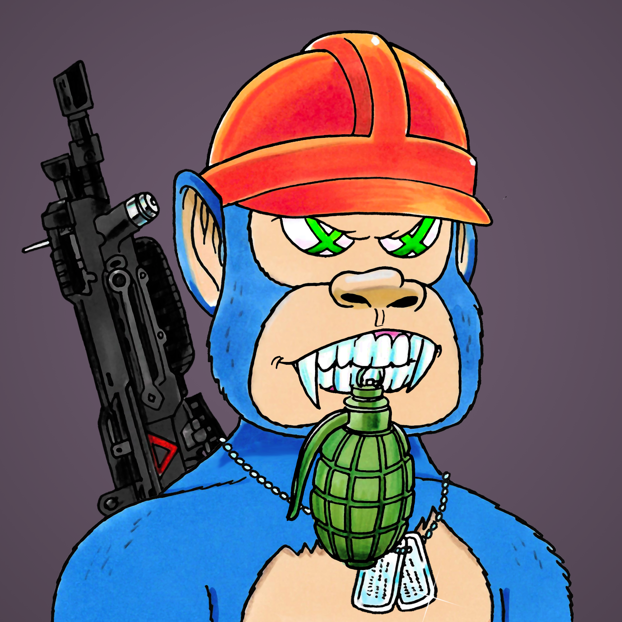 George Trosley - Jungle Freaks - Jungle Freak 7236 - NFT # 7236