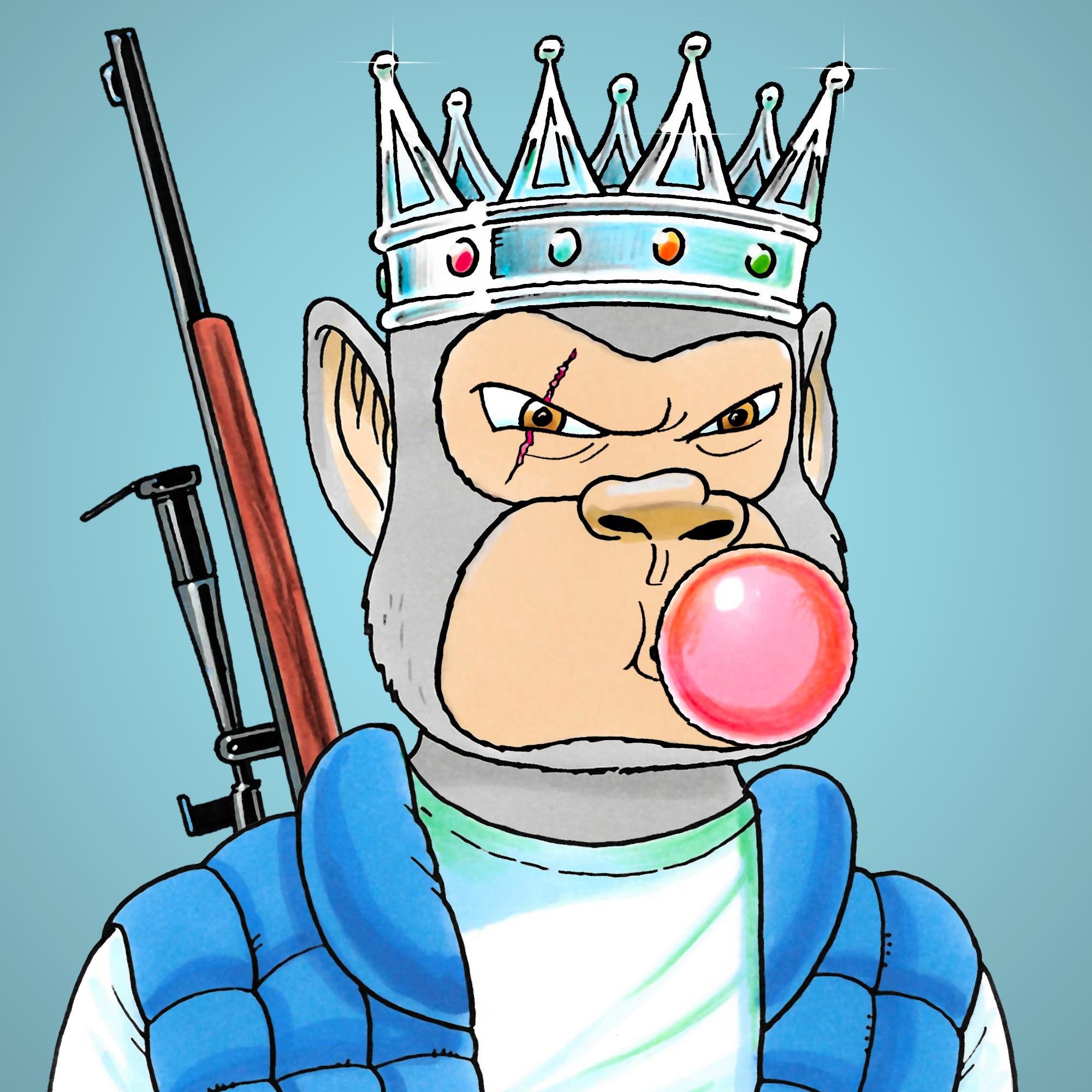 George Trosley - Jungle Freaks - Jungle Freak 724 - NFT # 724