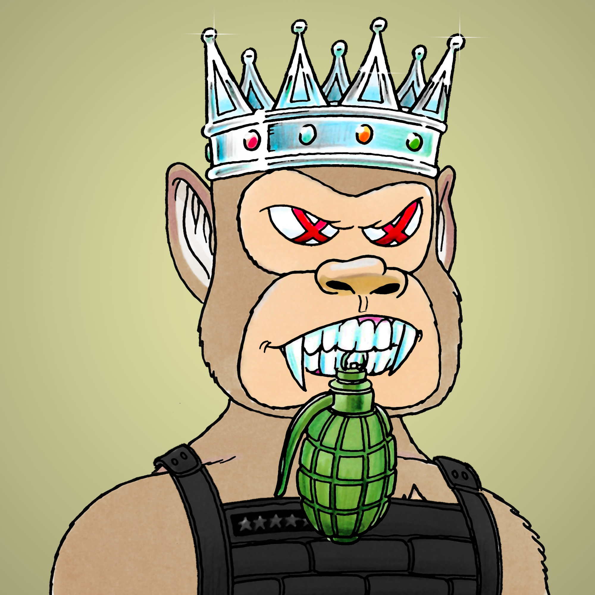 George Trosley - Jungle Freaks - Jungle Freak 7246 - NFT # 7246