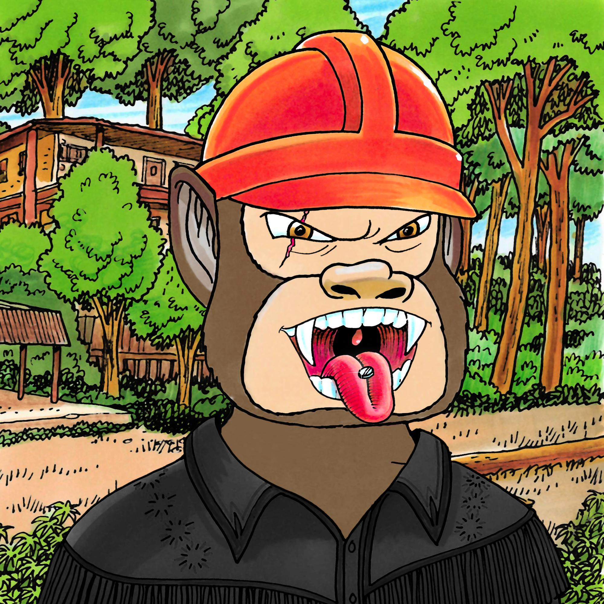 George Trosley - Jungle Freaks - Jungle Freak 7260 - NFT # 7260