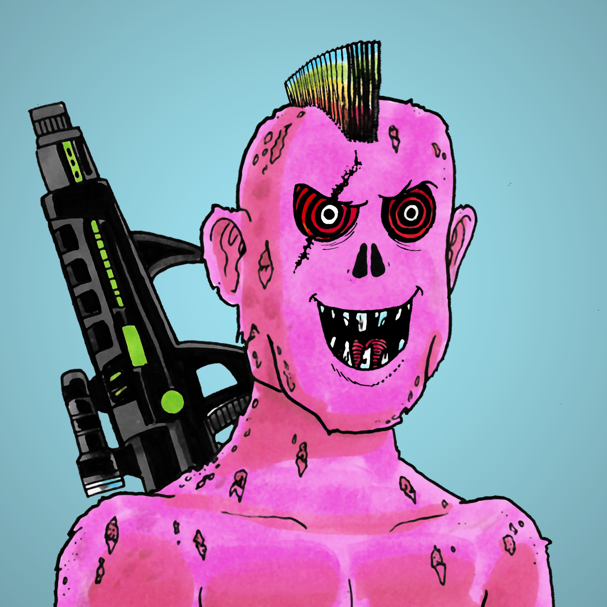 George Trosley - Jungle Freaks - Jungle Freak 7261 - NFT # 7261