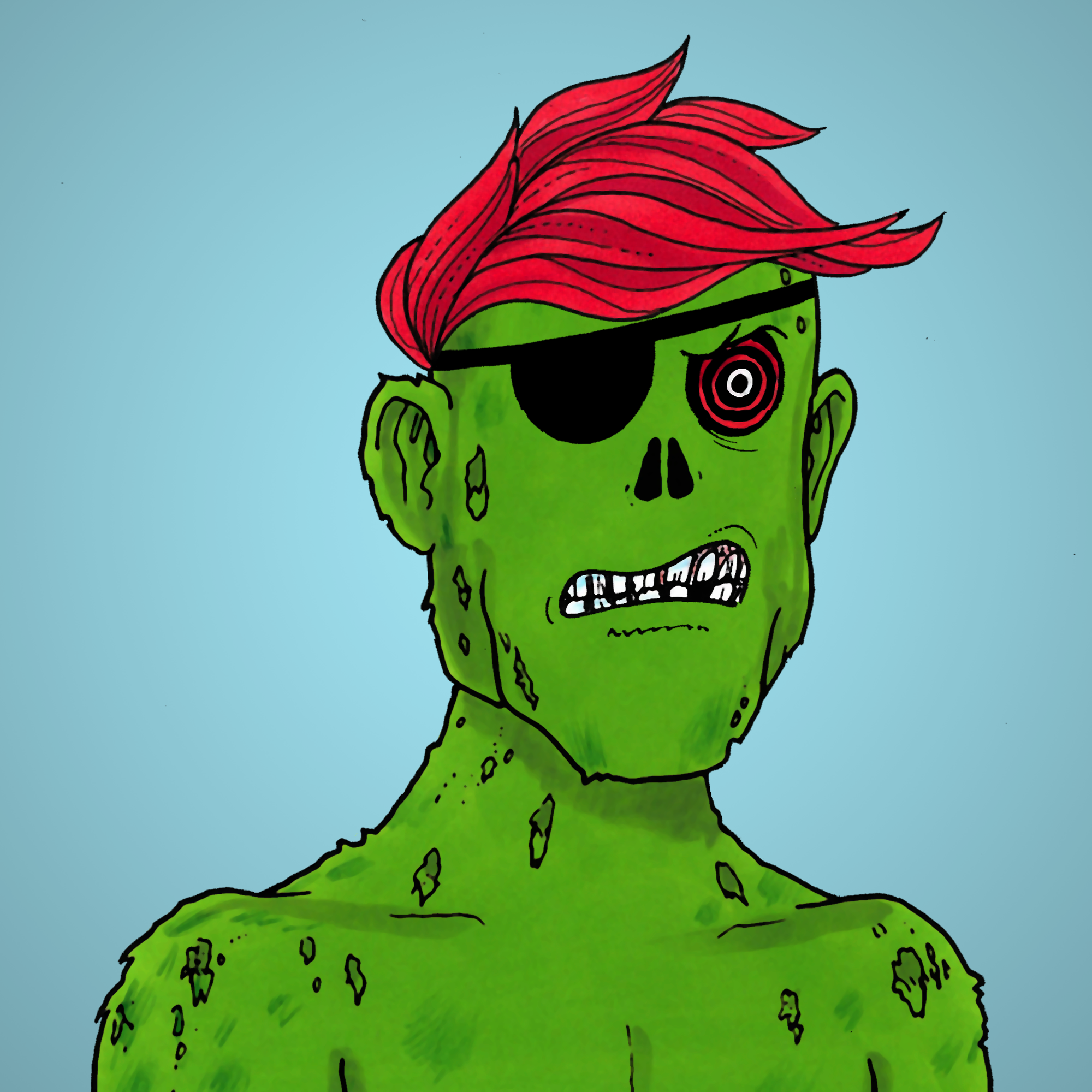 George Trosley - Jungle Freaks - Jungle Freak 7262 - NFT # 7262