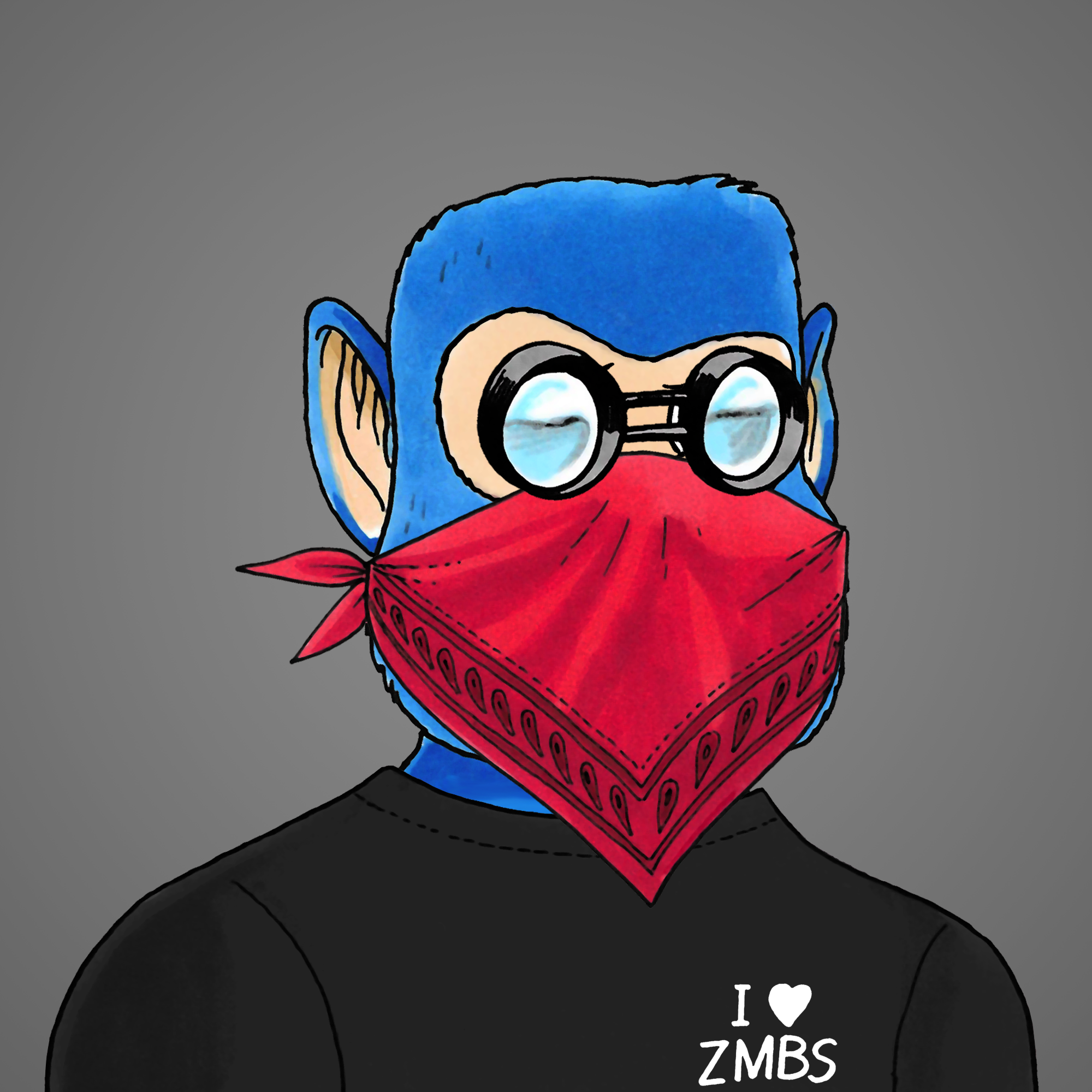 George Trosley - Jungle Freaks - Jungle Freak 7266 - NFT # 7266