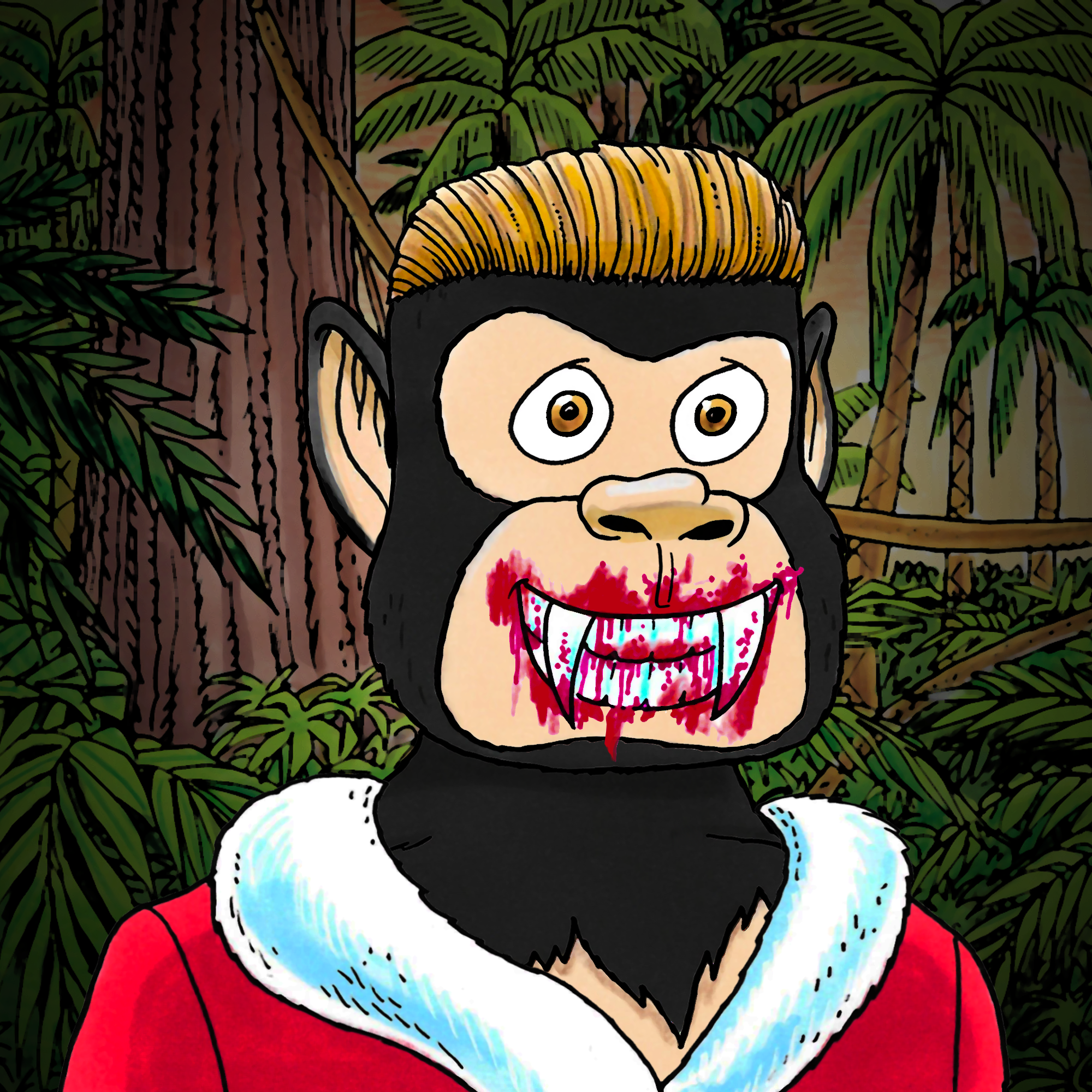 George Trosley - Jungle Freaks - Jungle Freak 7267 - NFT # 7267