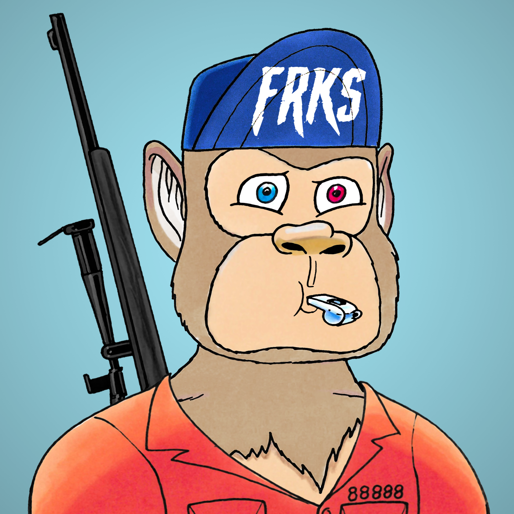 George Trosley - Jungle Freaks - Jungle Freak 7272 - NFT # 7272