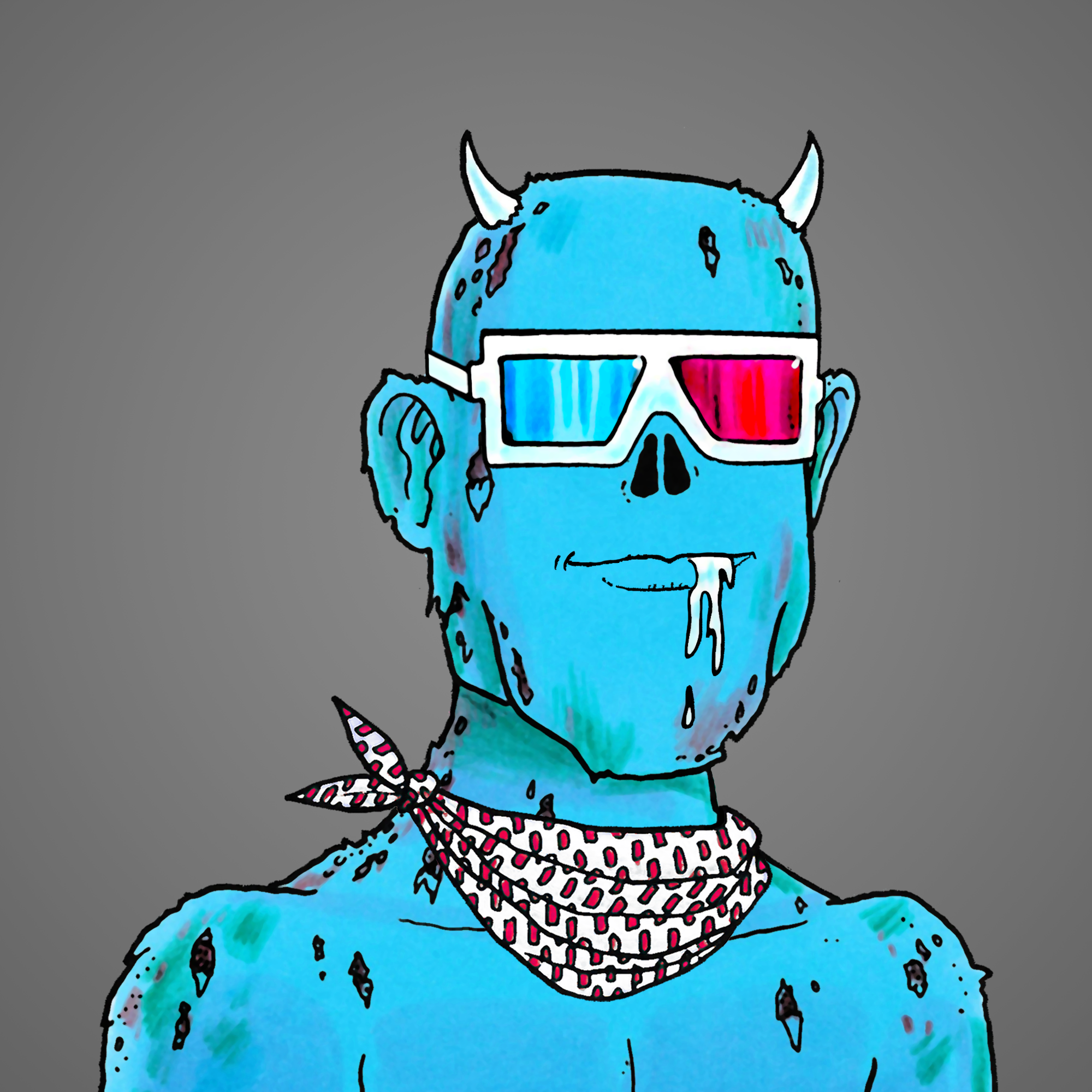 George Trosley - Jungle Freaks - Jungle Freak 7289 - NFT # 7289