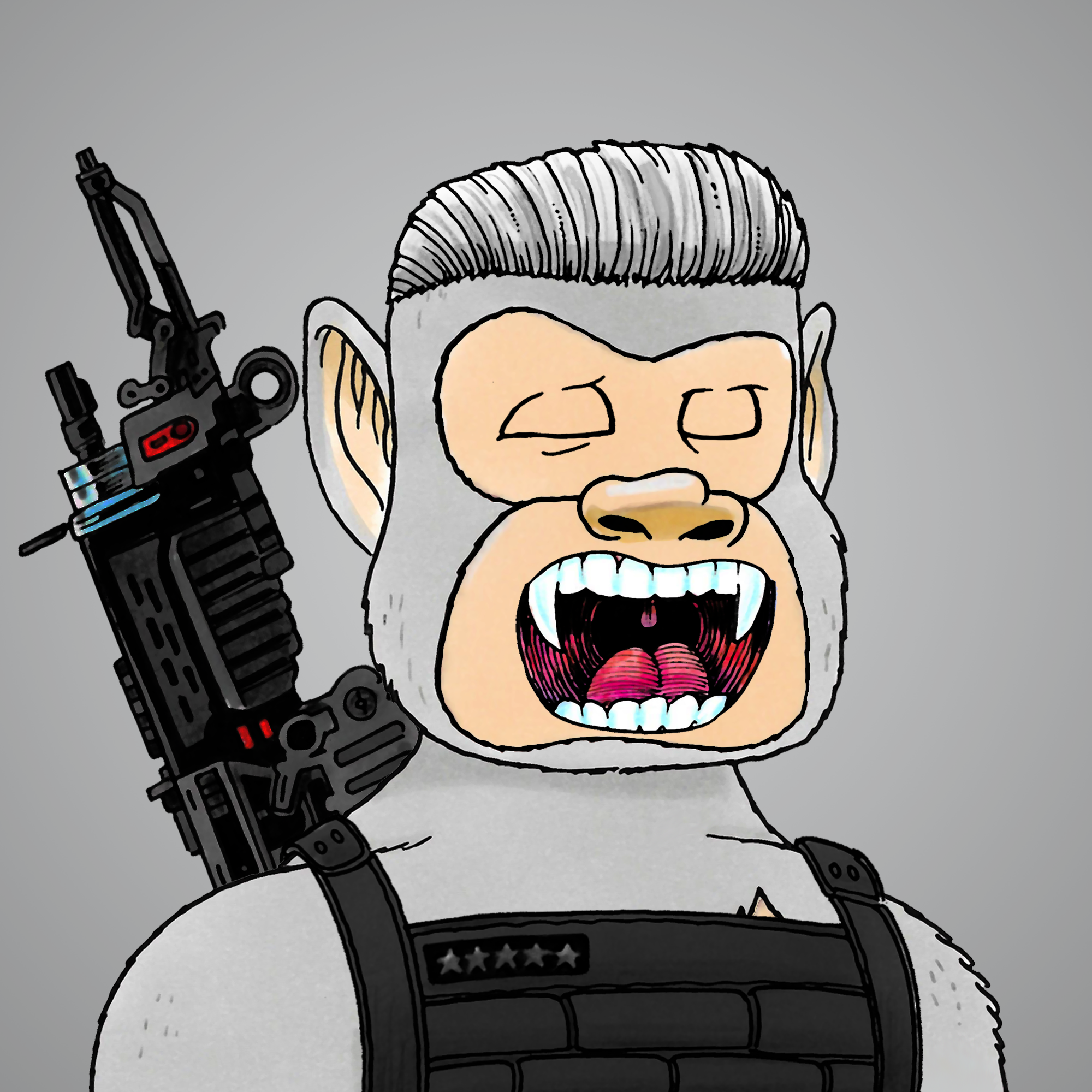 George Trosley - Jungle Freaks - Jungle Freak 7306 - NFT # 7306