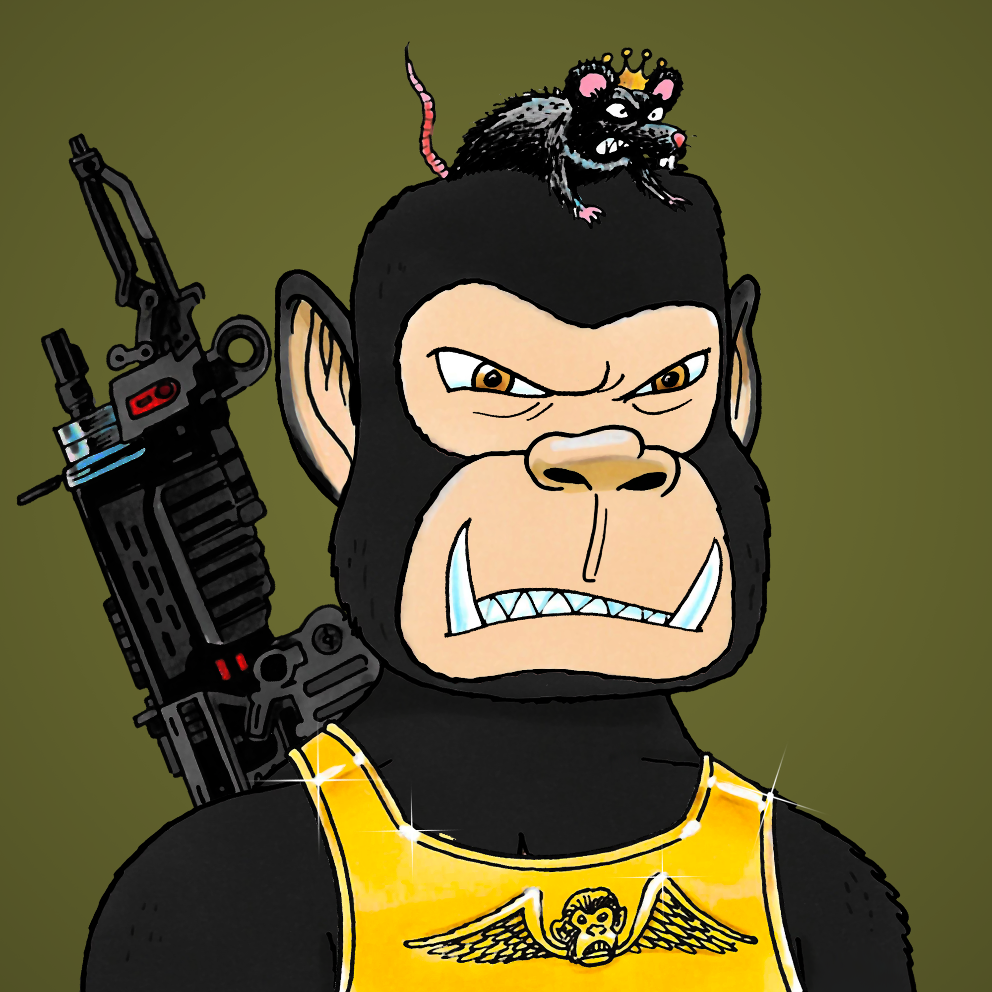 George Trosley - Jungle Freaks - Jungle Freak 7312 - NFT # 7312