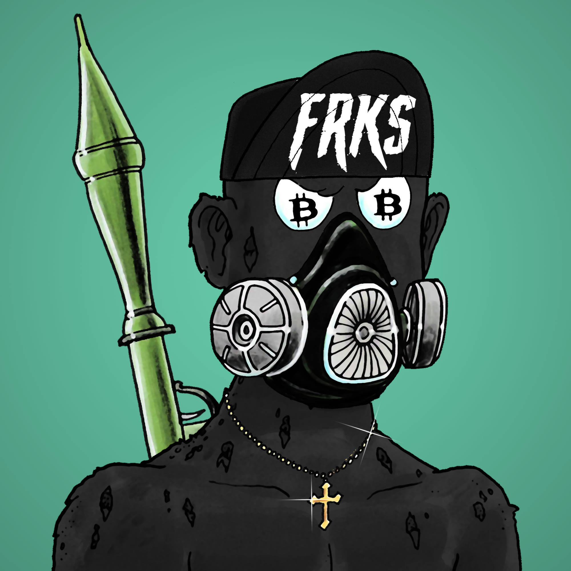 George Trosley - Jungle Freaks - Jungle Freak 7320 - NFT # 7320