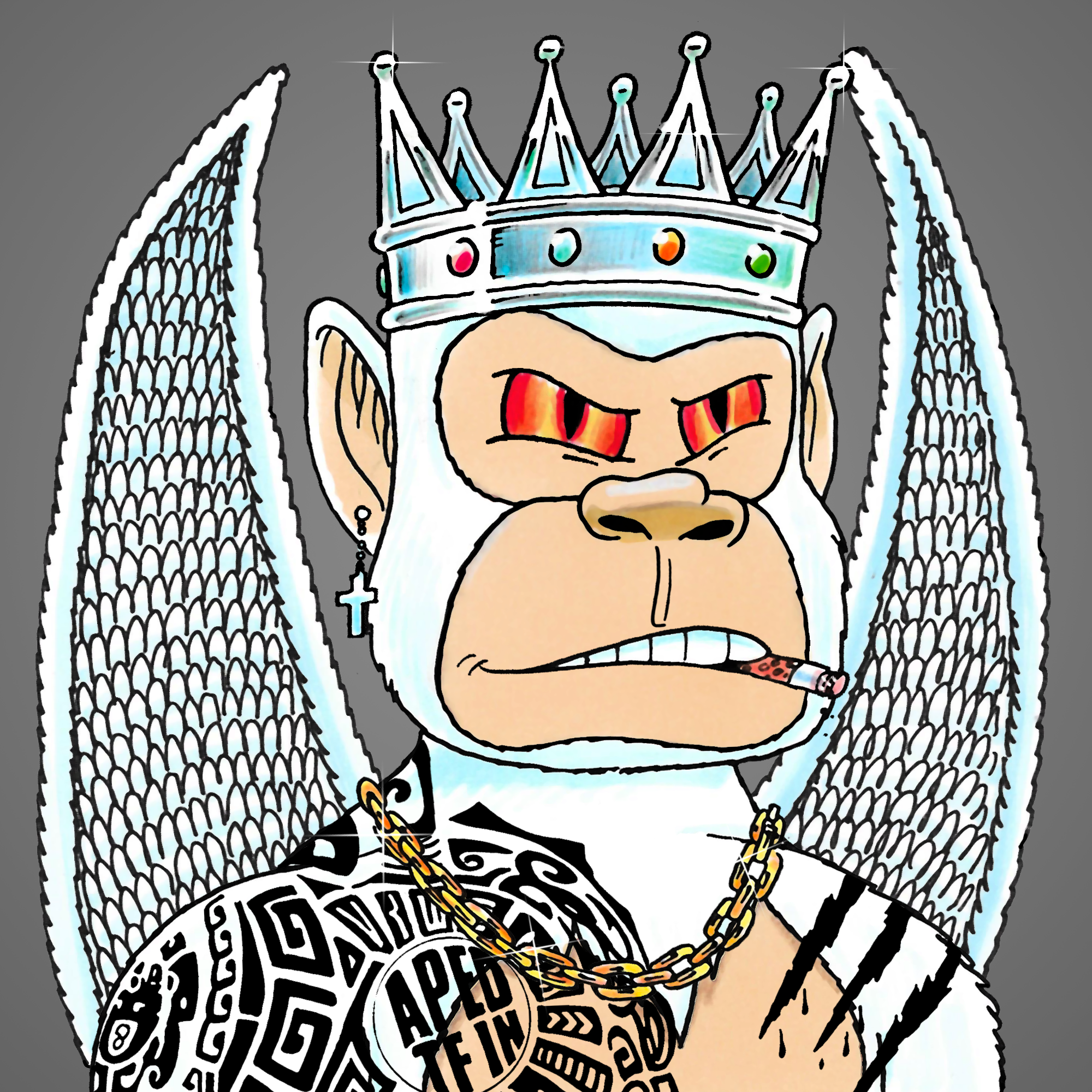 George Trosley - Jungle Freaks - Jungle Freak 7335 - NFT # 7335