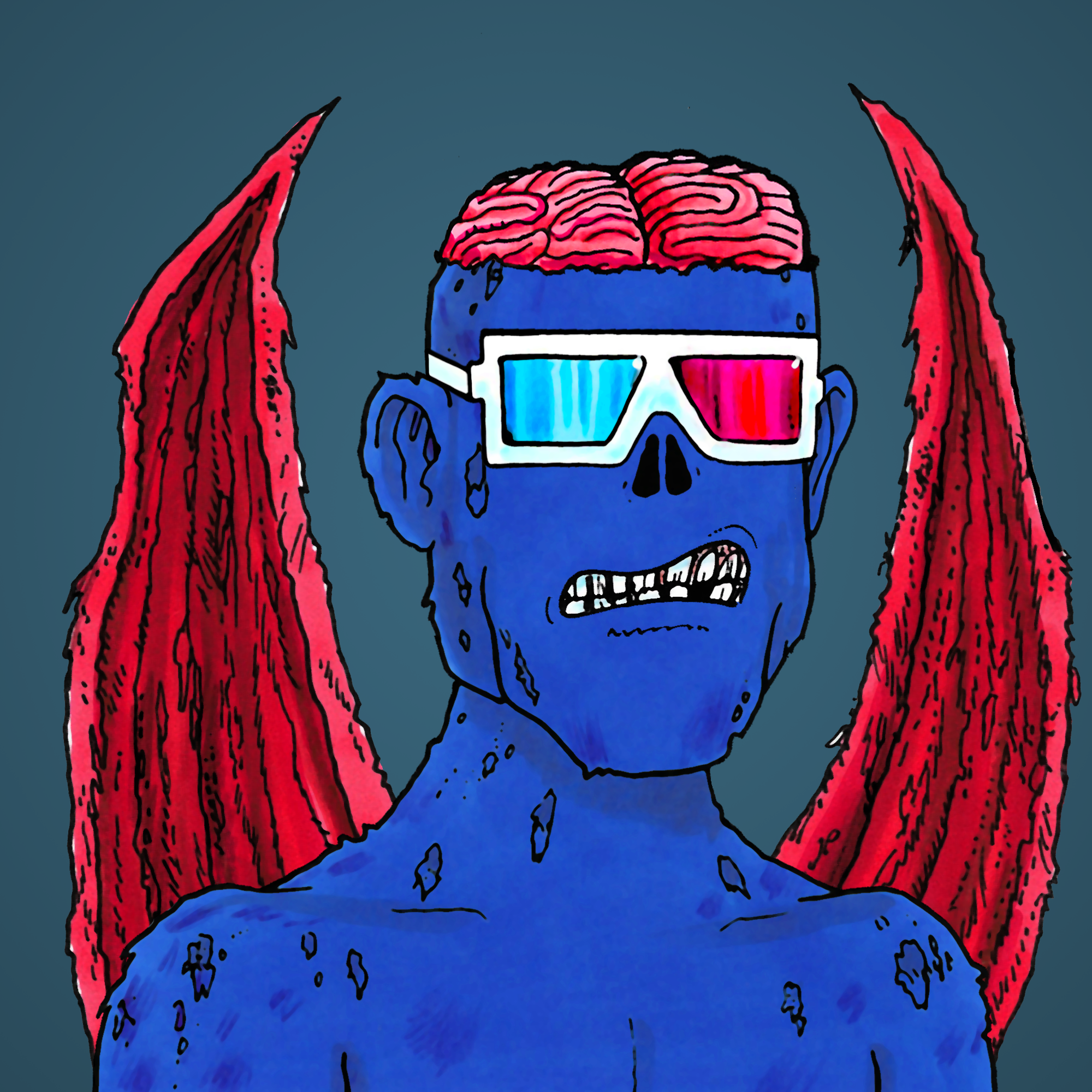 George Trosley - Jungle Freaks - Jungle Freak 7336 - NFT # 7336