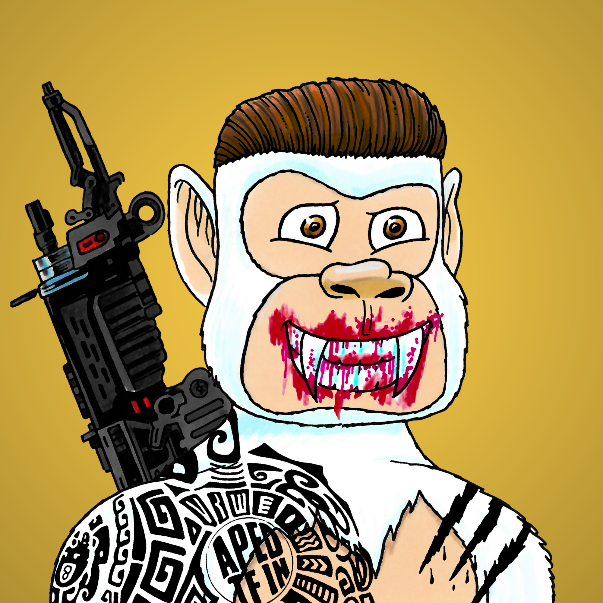 George Trosley - Jungle Freaks - Jungle Freak 7337 - NFT # 7337