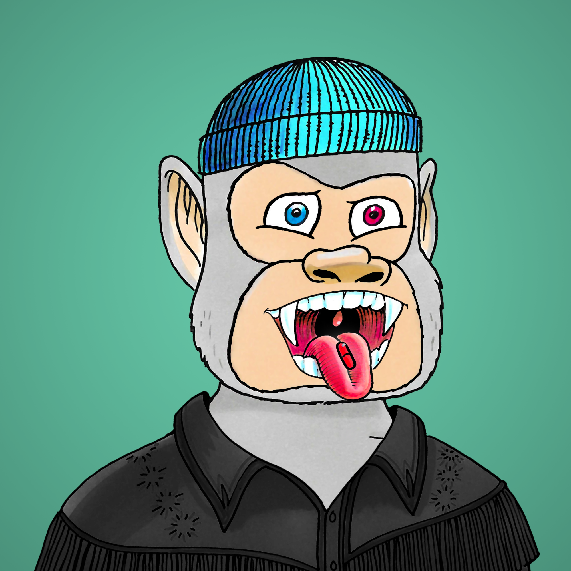 George Trosley - Jungle Freaks - Jungle Freak 734 - NFT # 734