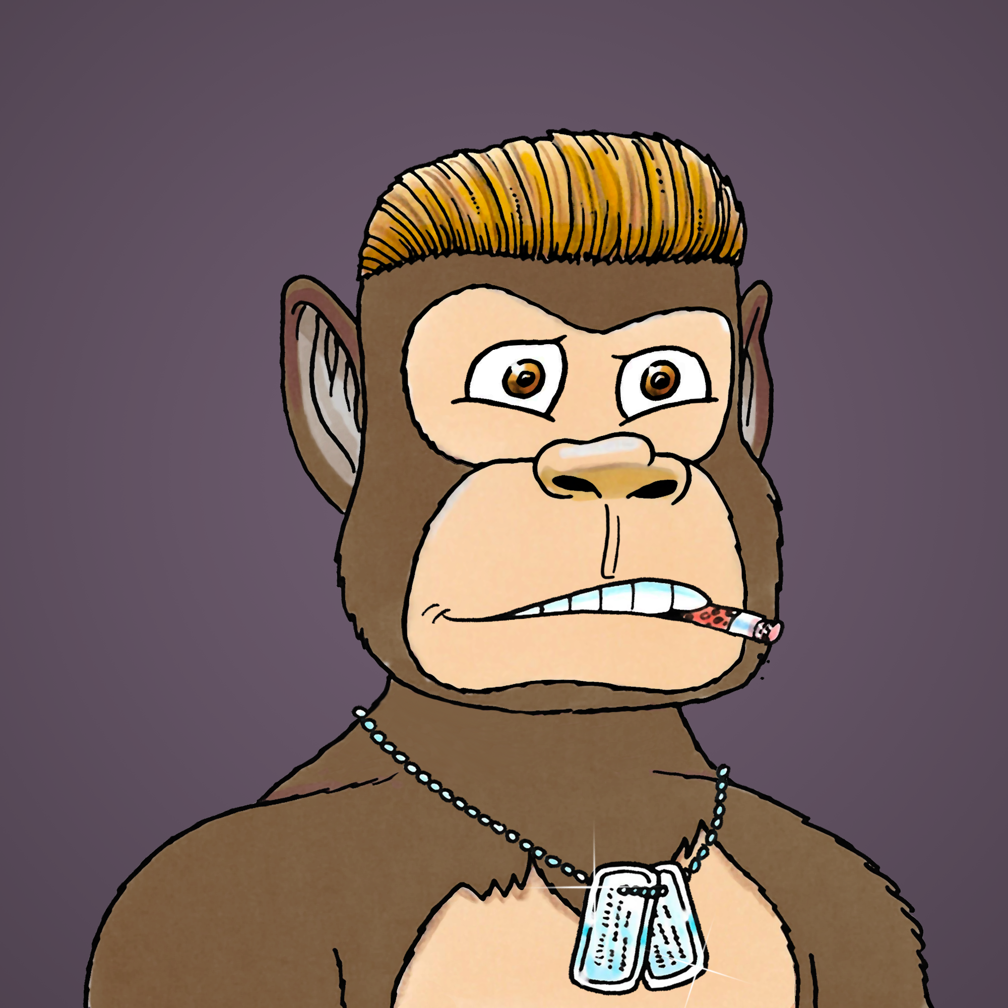 George Trosley - Jungle Freaks - Jungle Freak 7344 - NFT # 7344