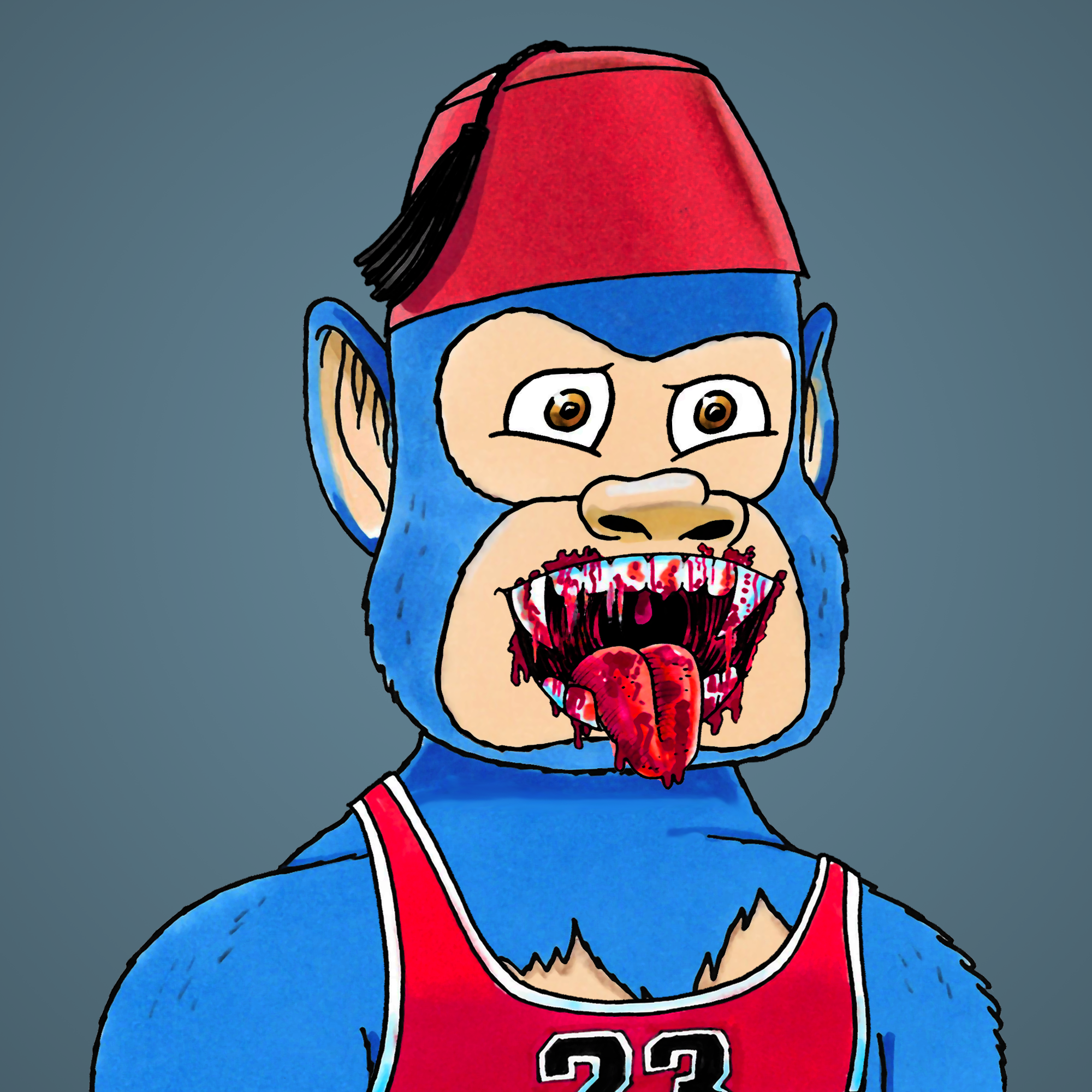 George Trosley - Jungle Freaks - Jungle Freak 7347 - NFT # 7347