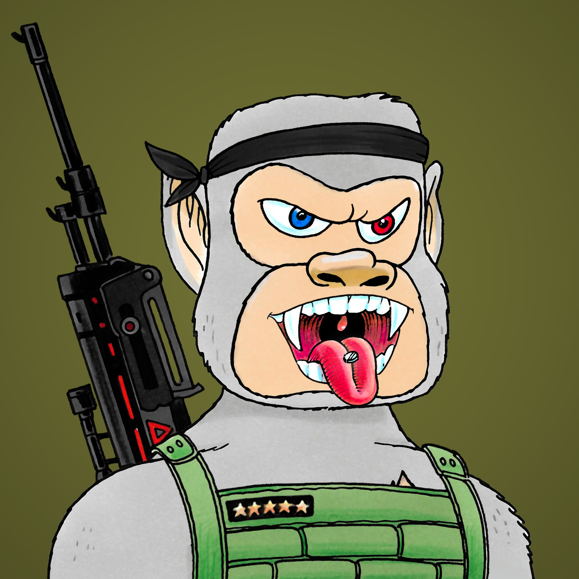 George Trosley - Jungle Freaks - Jungle Freak 7349 - NFT # 7349