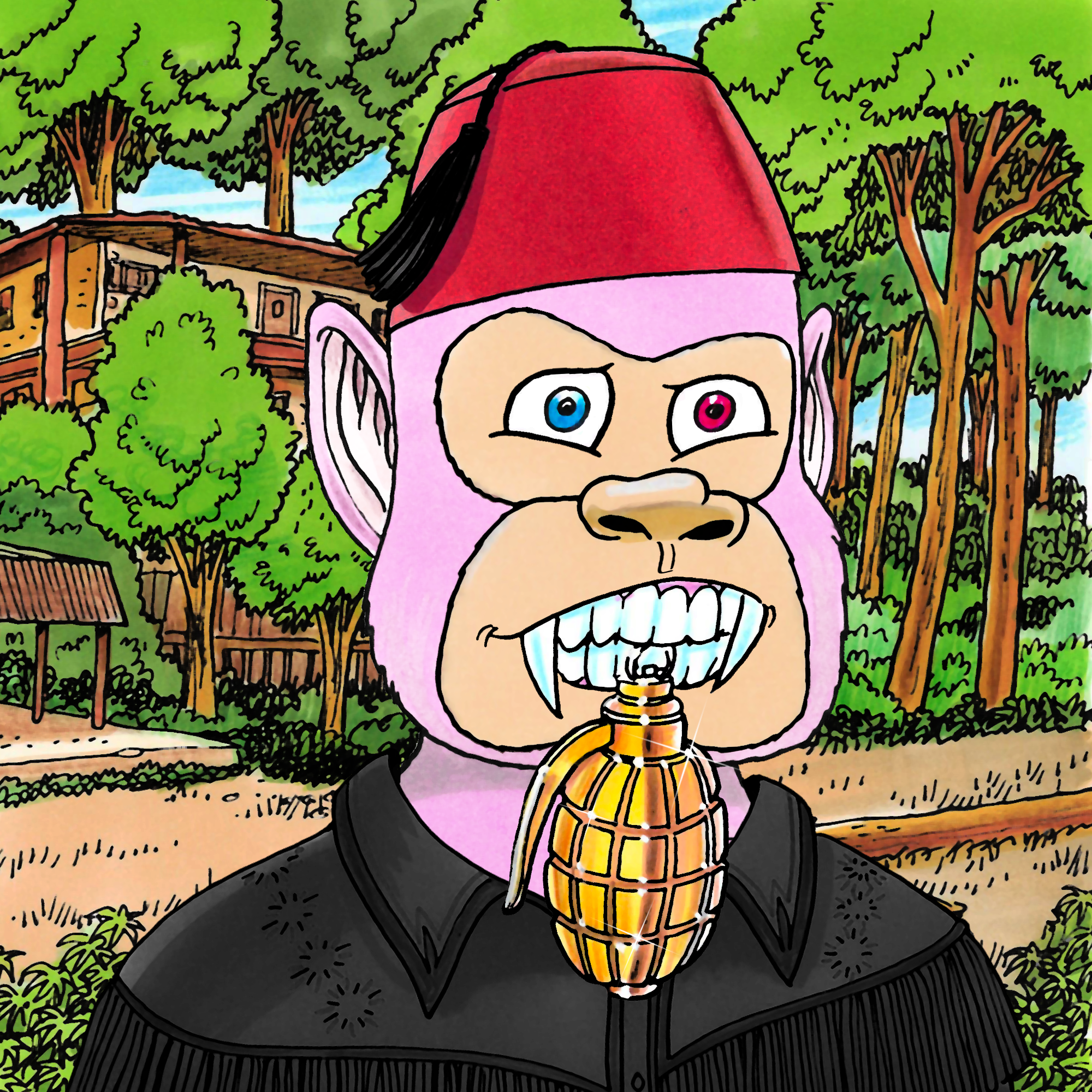 George Trosley - Jungle Freaks - Jungle Freak 7361 - NFT # 7361