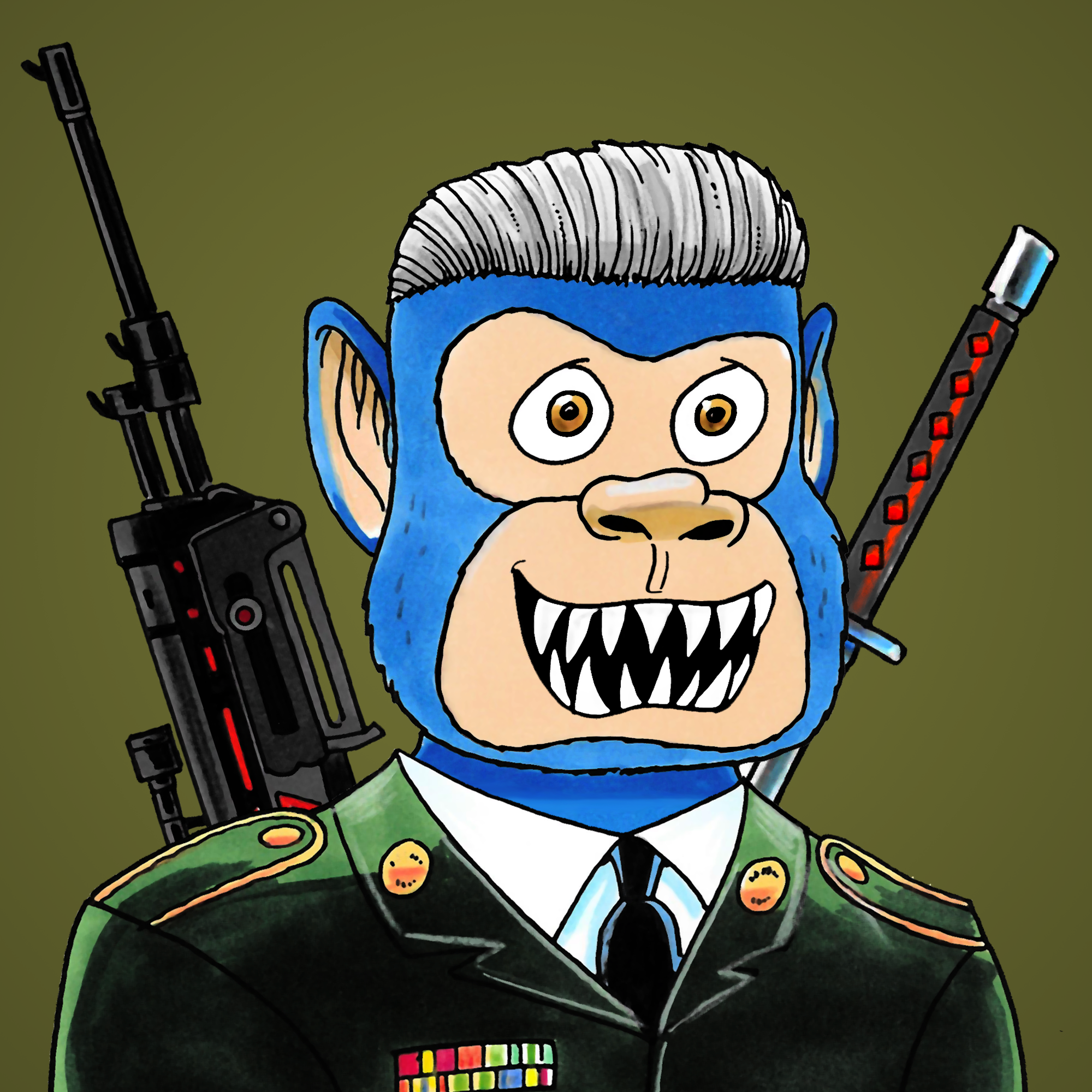 George Trosley - Jungle Freaks - Jungle Freak 7363 - NFT # 7363