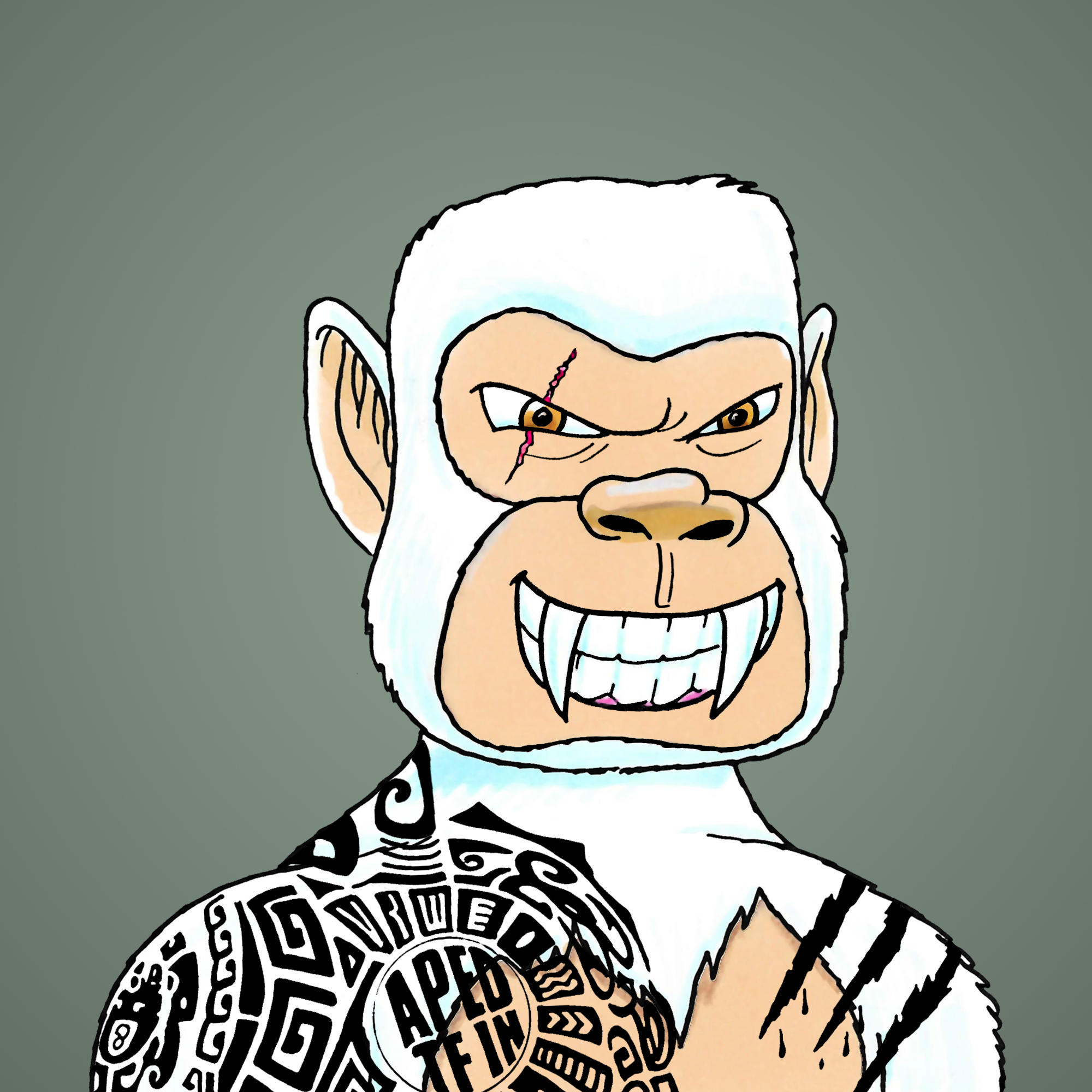 George Trosley - Jungle Freaks - Jungle Freak 7366 - NFT # 7366