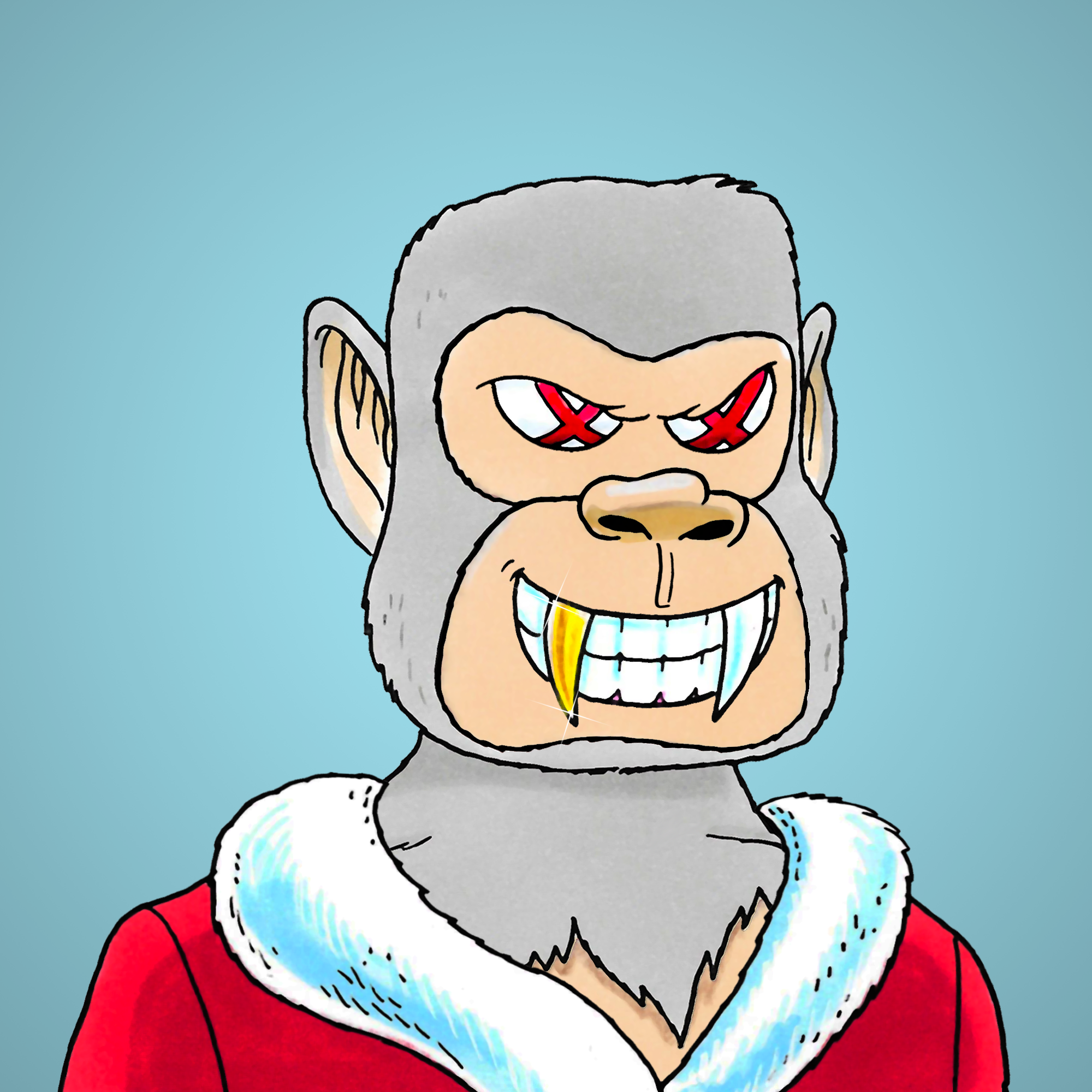 George Trosley - Jungle Freaks - Jungle Freak 7373 - NFT # 7373