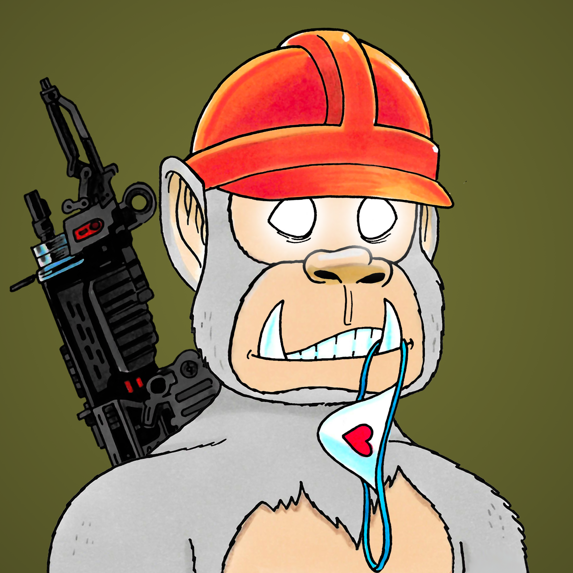 George Trosley - Jungle Freaks - Jungle Freak 7374 - NFT # 7374