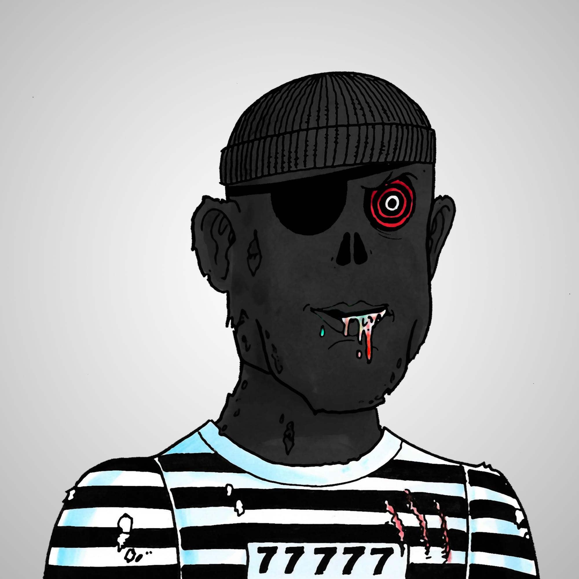 George Trosley - Jungle Freaks - Jungle Freak 7379 - NFT # 7379