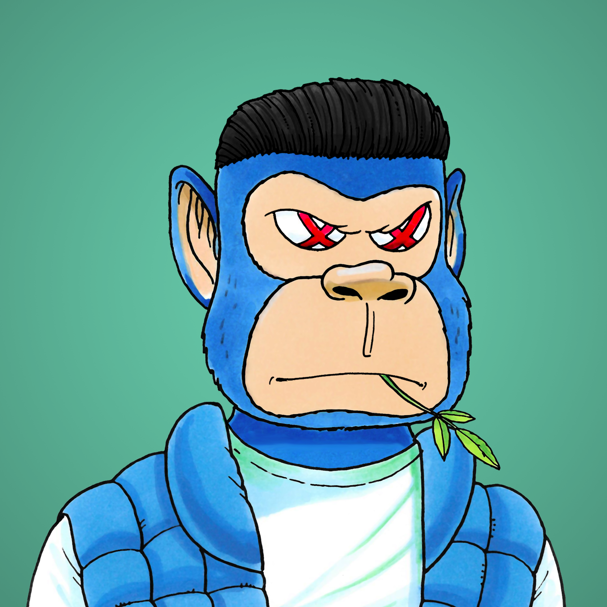 George Trosley - Jungle Freaks - Jungle Freak 7386 - NFT # 7386