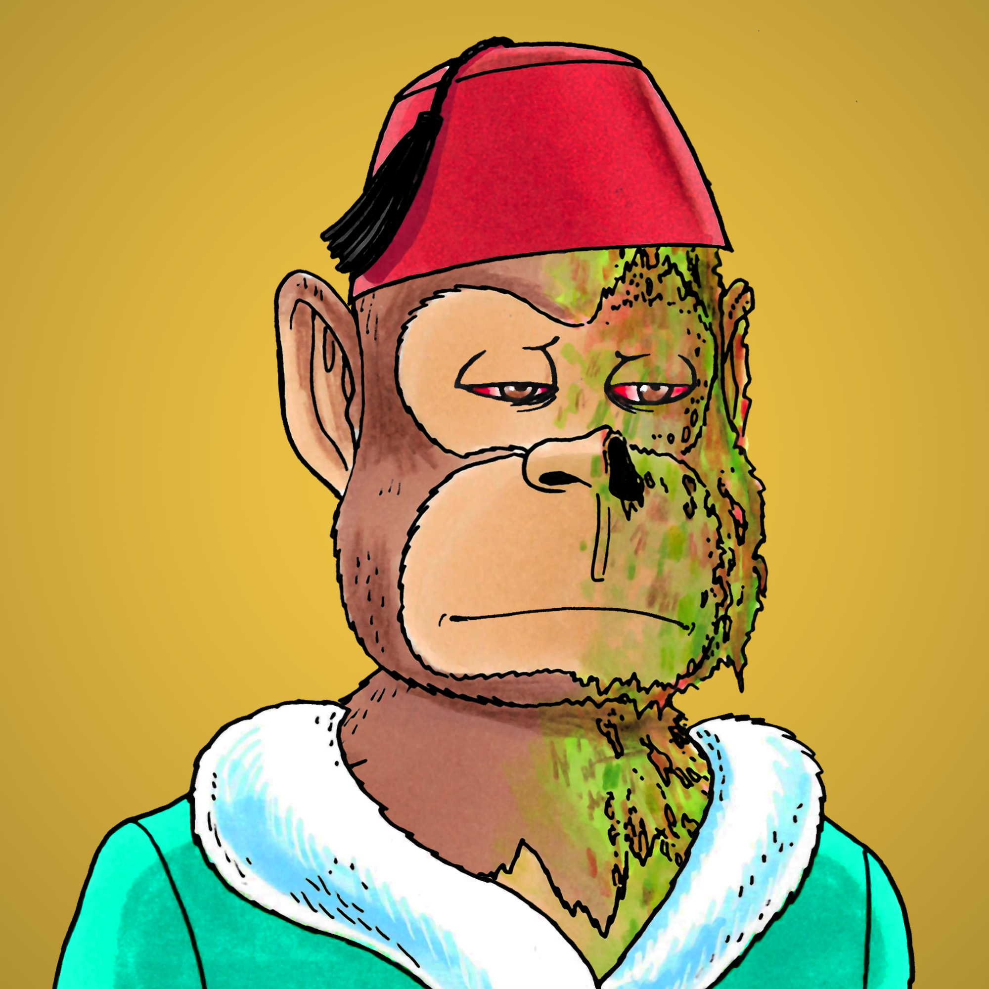 George Trosley - Jungle Freaks - Jungle Freak 7392 - NFT # 7392